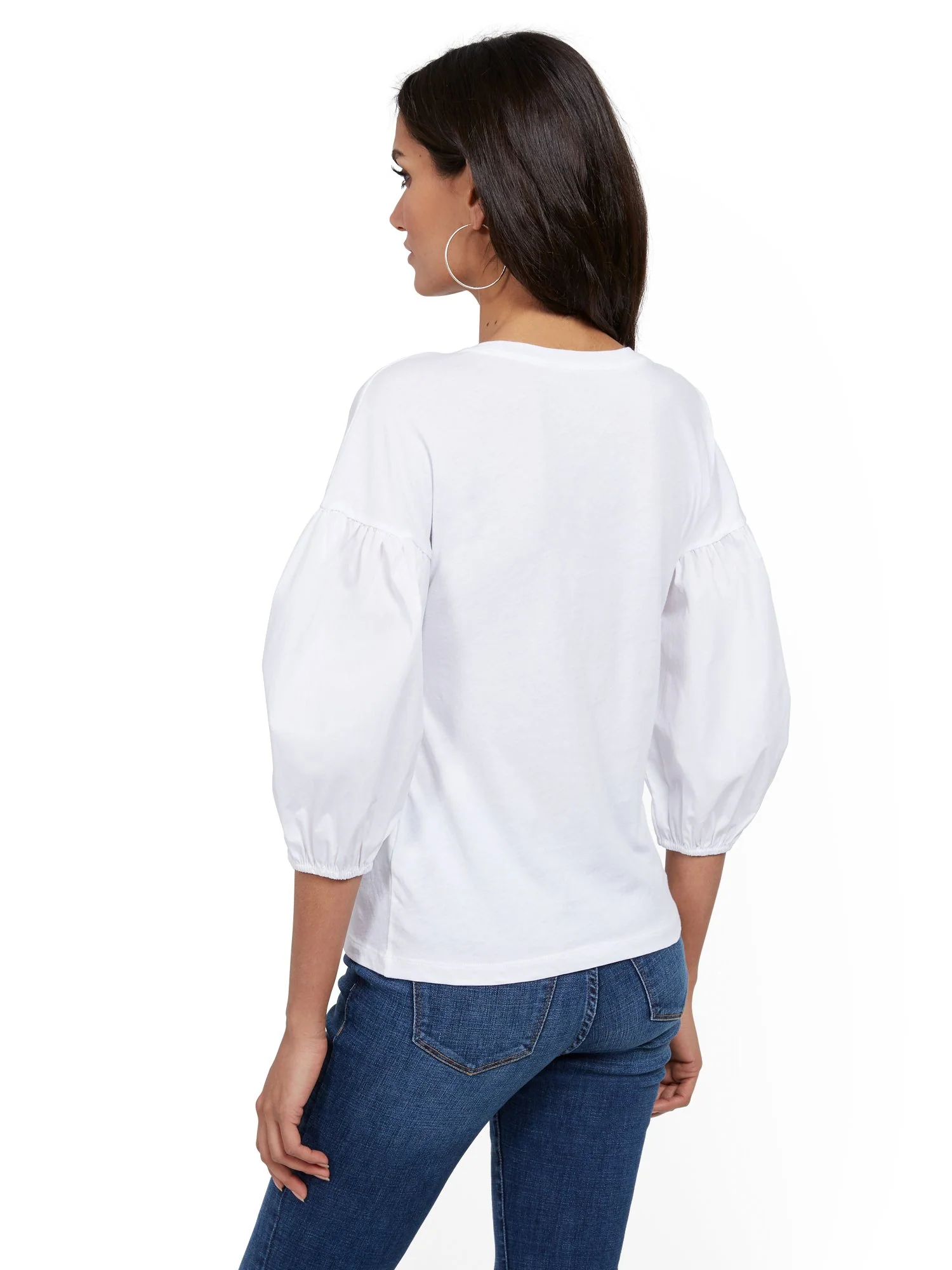 Balloon-Sleeve Top - Image 3