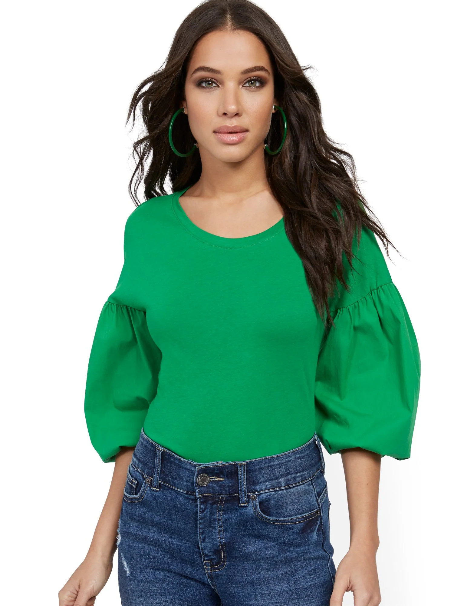 Balloon-Sleeve Top - Image 5