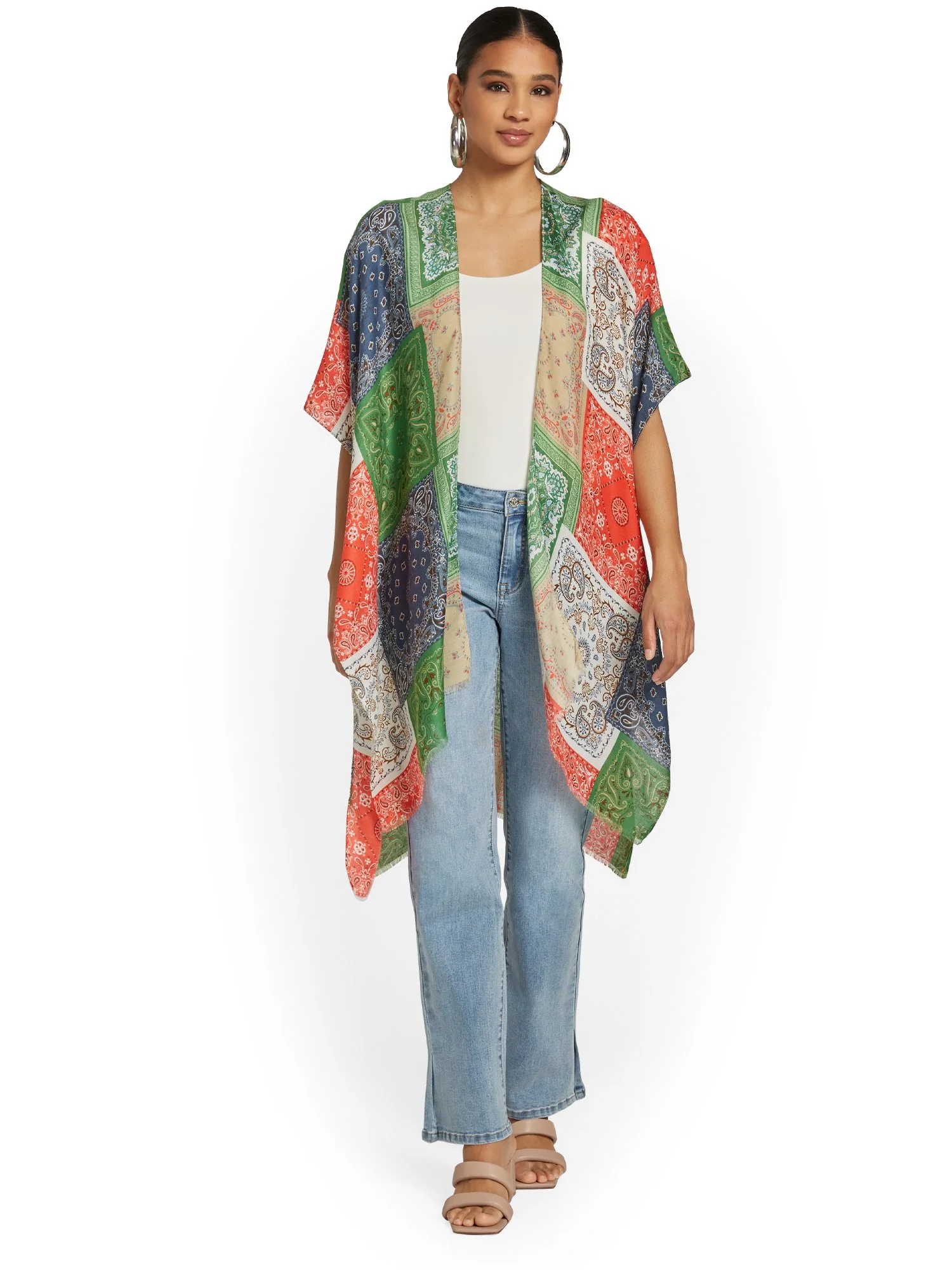 Bandana-Print Kimono - Image 2