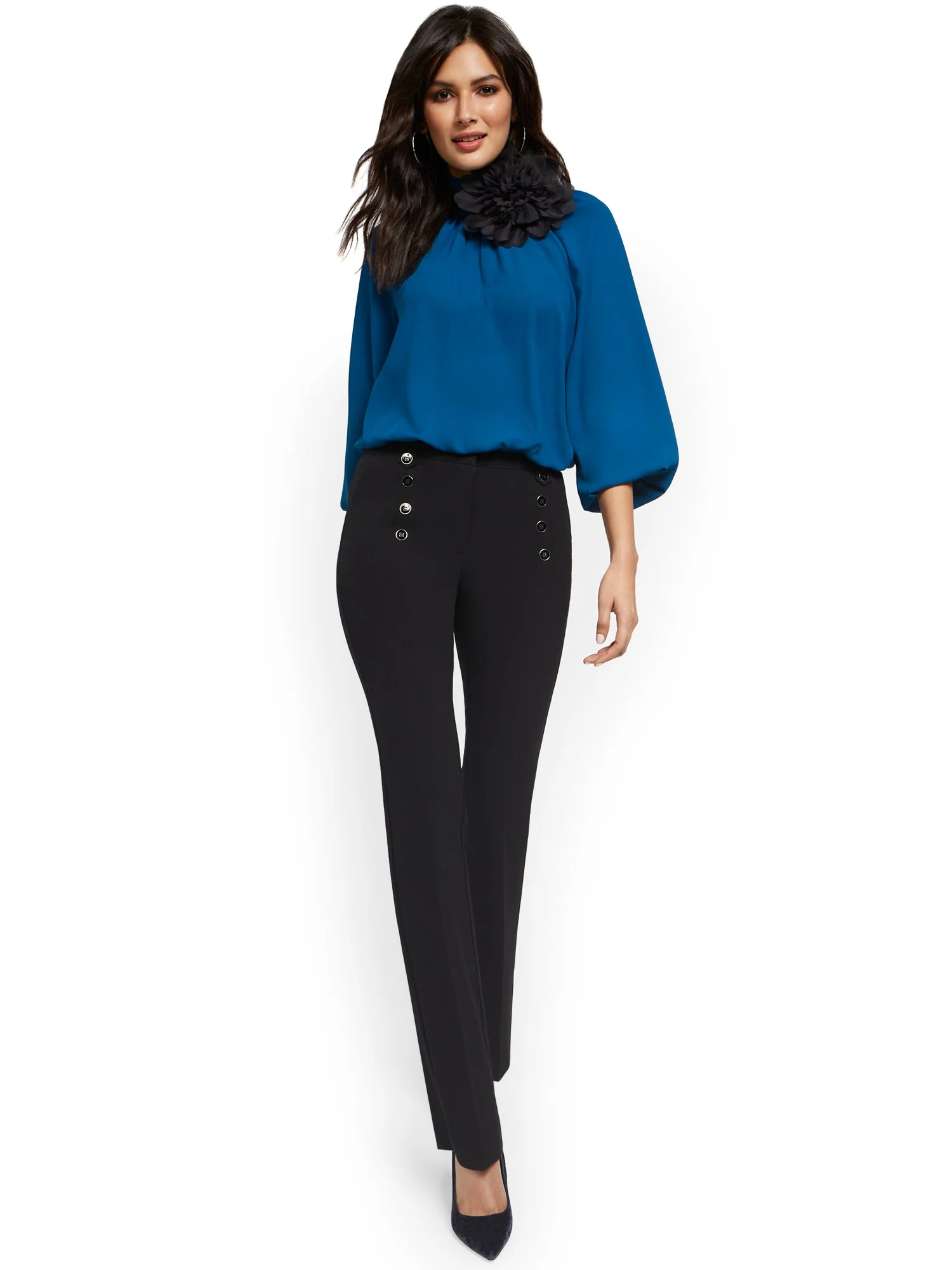 Barely Bootcut Pant - High Waisted - Essential Stretch - 7th Avenue - Image 4
