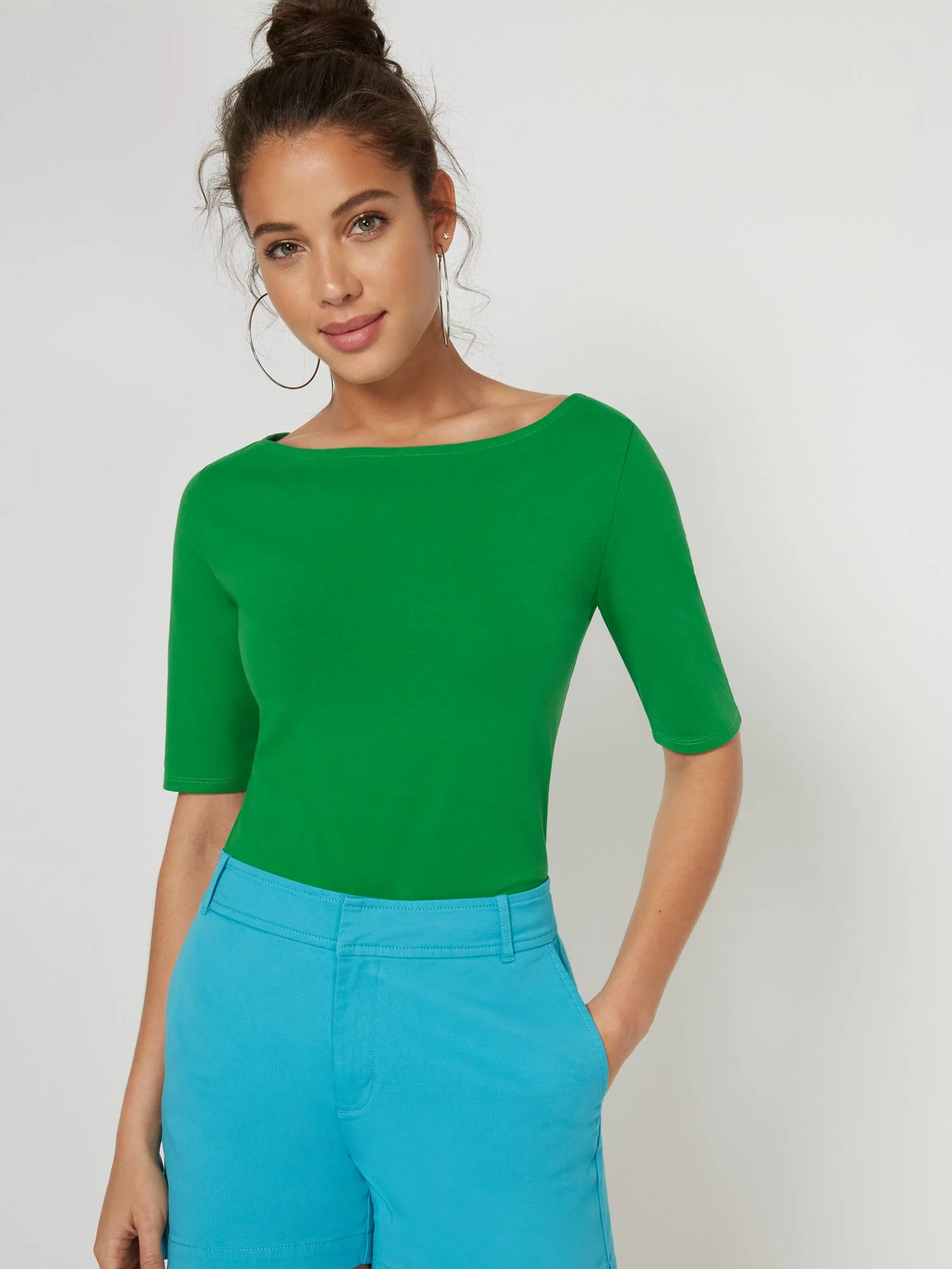 Bateau Neck City Tee - Image 30