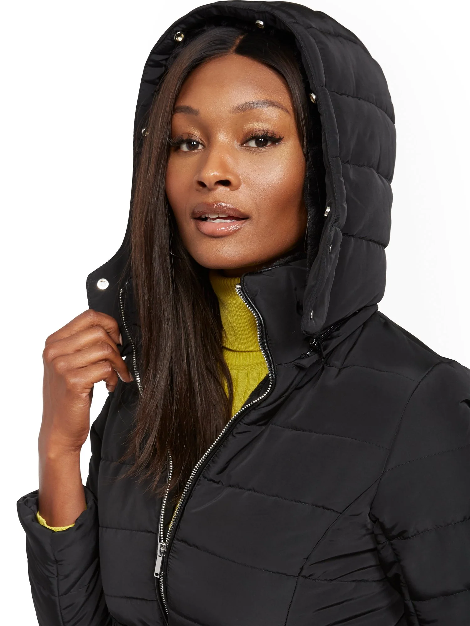 Belted & Hooded Puffer Jacket - Image 7