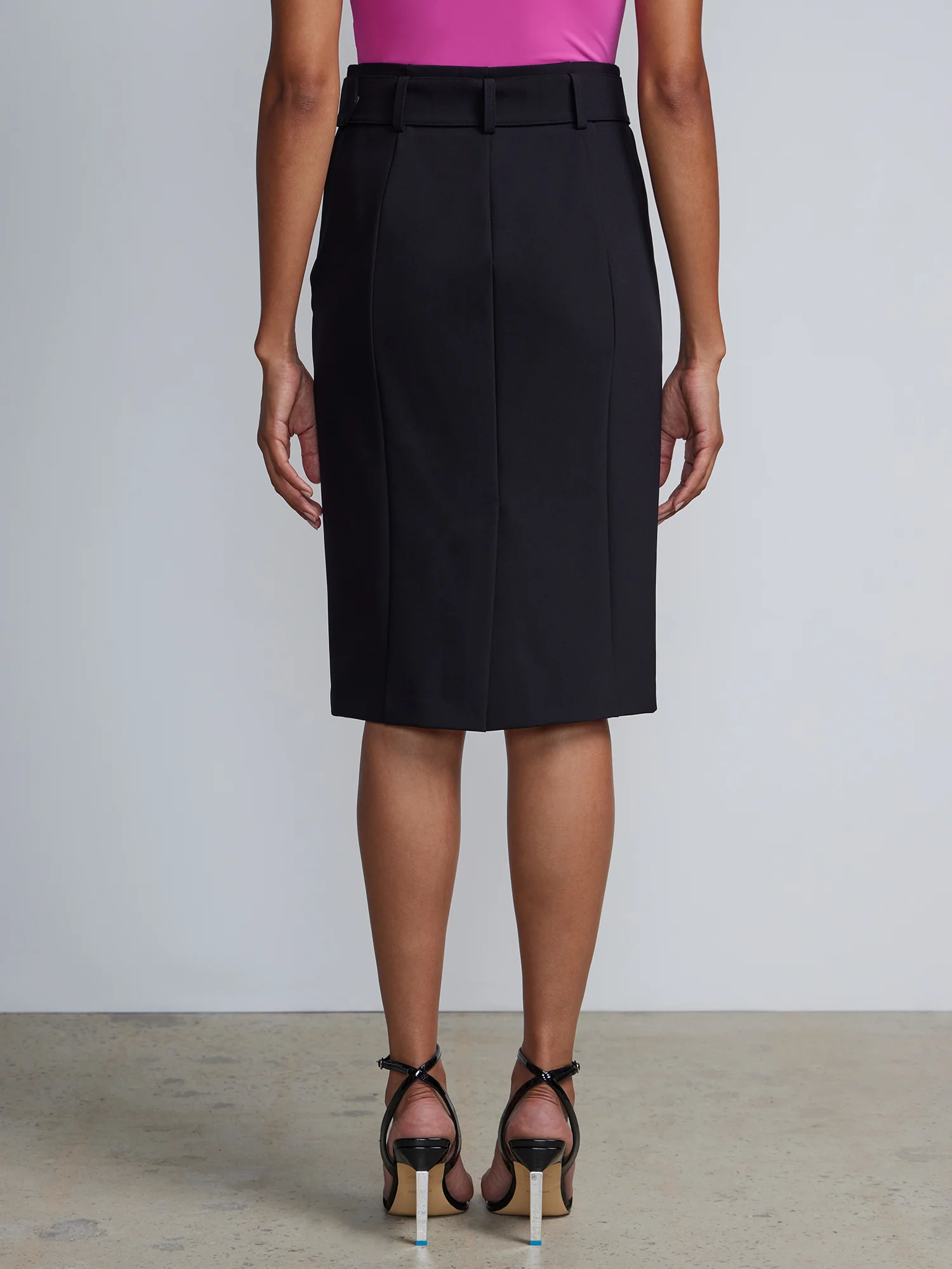 Belted Pencil Skirt - Image 3