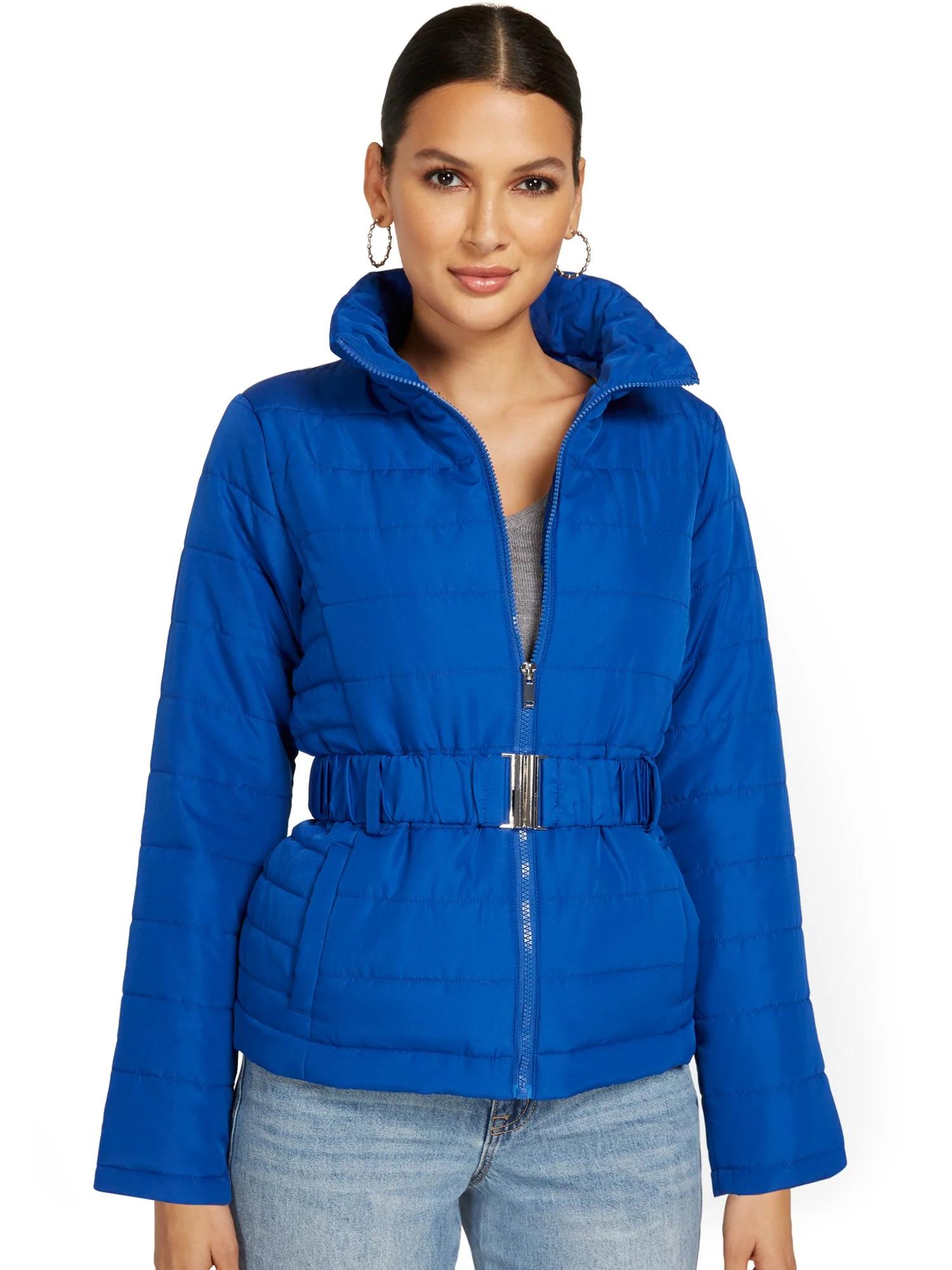 Belted Puffer Jacket - Image 22