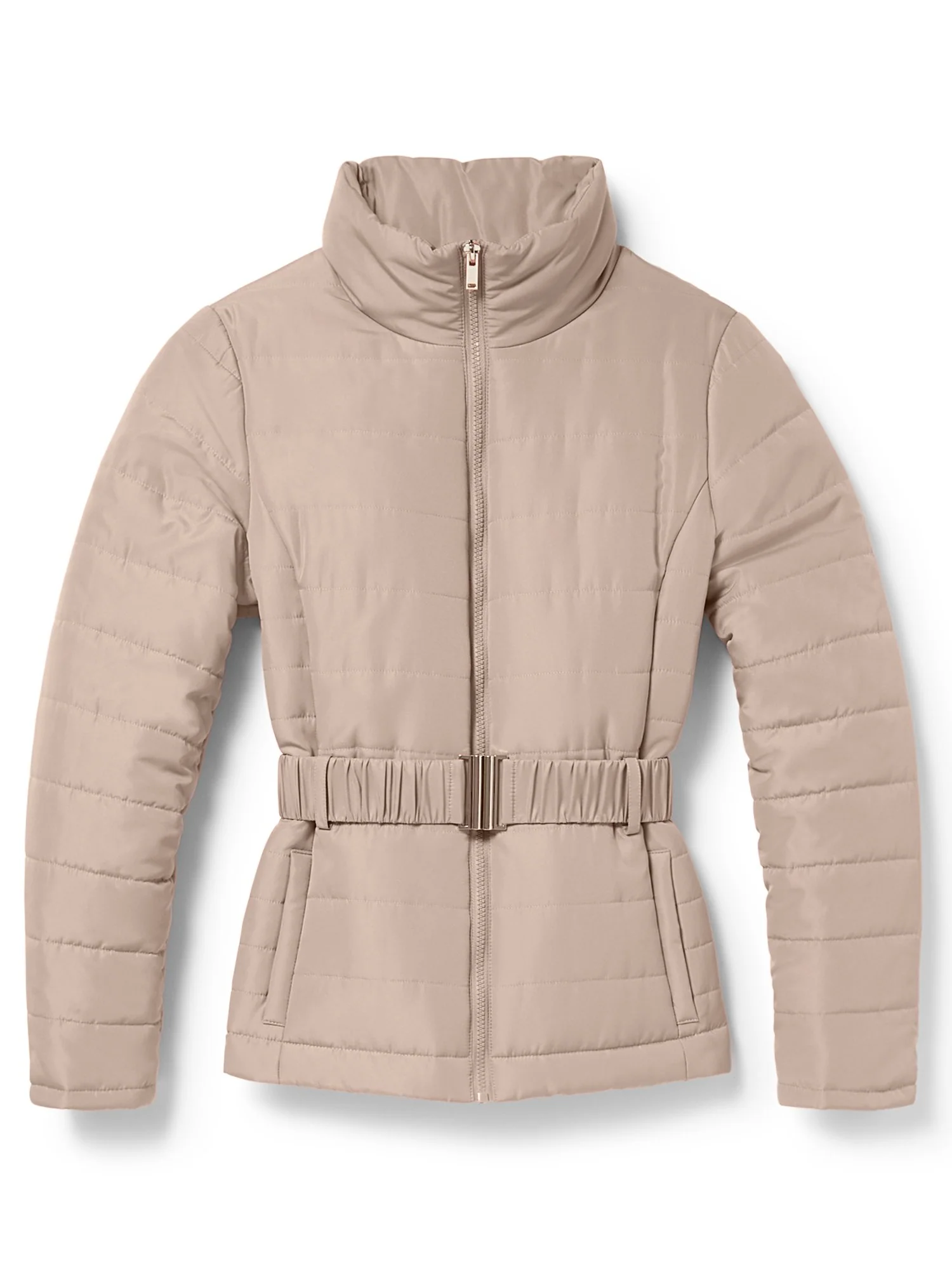 Belted Puffer Jacket - Image 9
