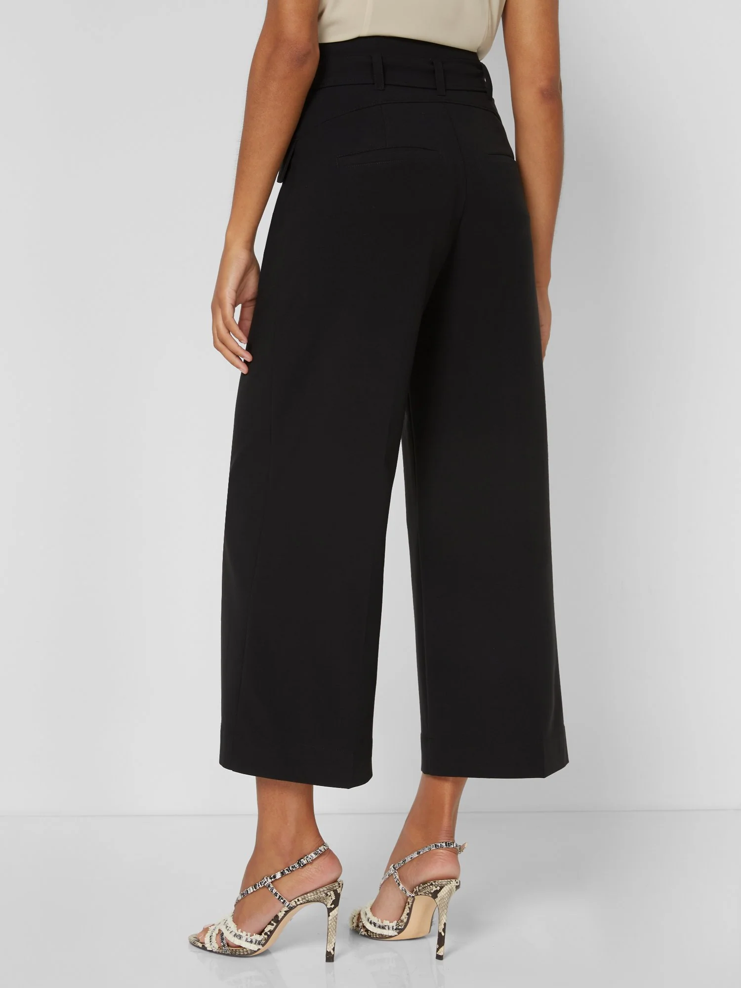 Belted Wide-Leg Capri Pant - 7th Avenue - Image 3