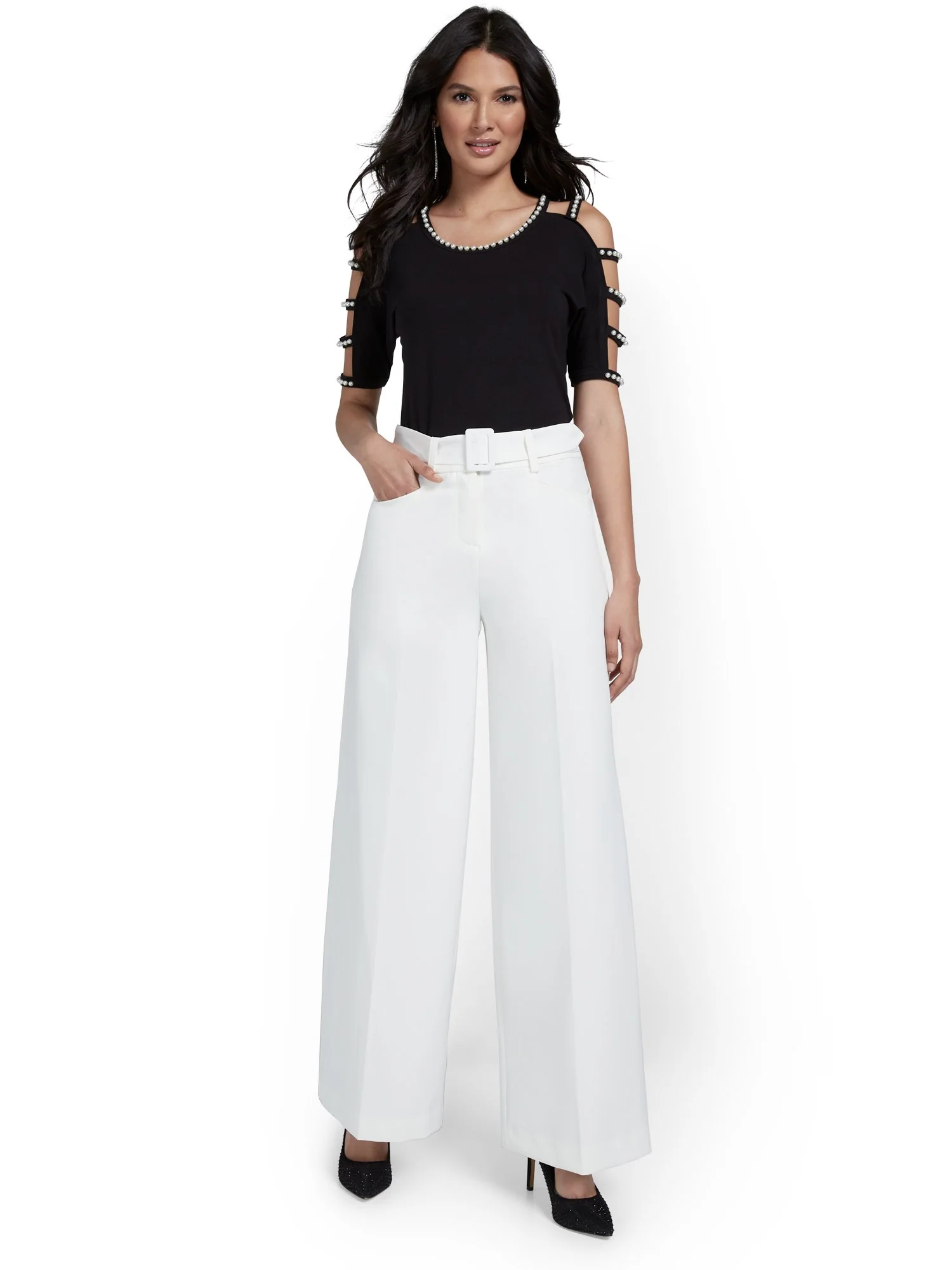 Belted Wide-Leg Pant - Image 4