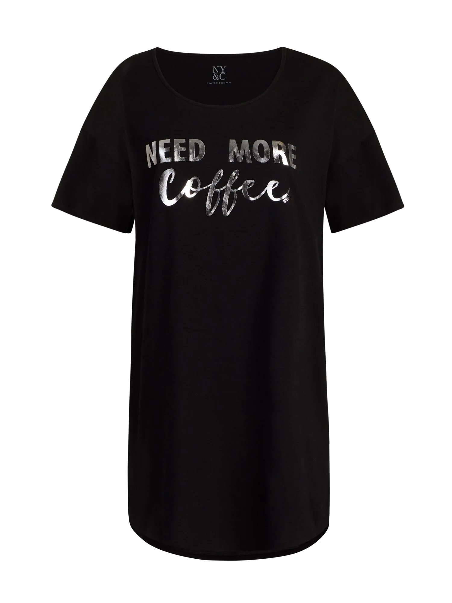 Black 'Need More Coffee' Sleep Dress - Image 2
