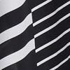 Black & White Print V-Neck Tunic Blouse - Image 4