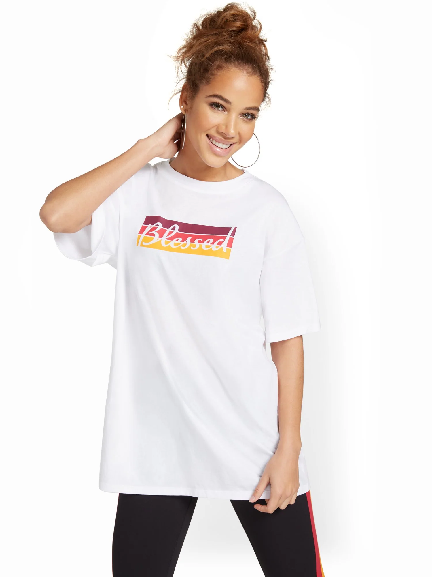 Blessed Oversized Graphic Tee - Image 2