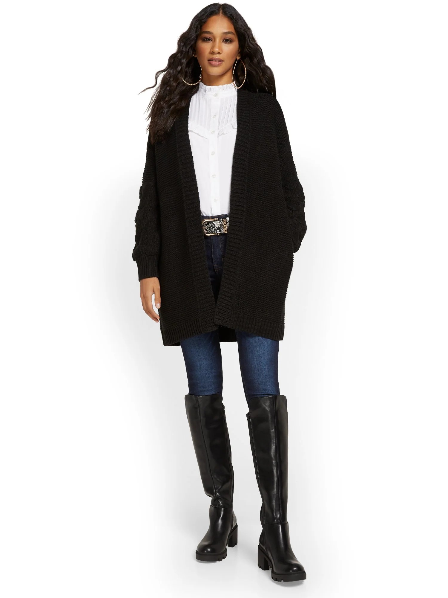 Bobble-Sleeve Cardigan - Image 2