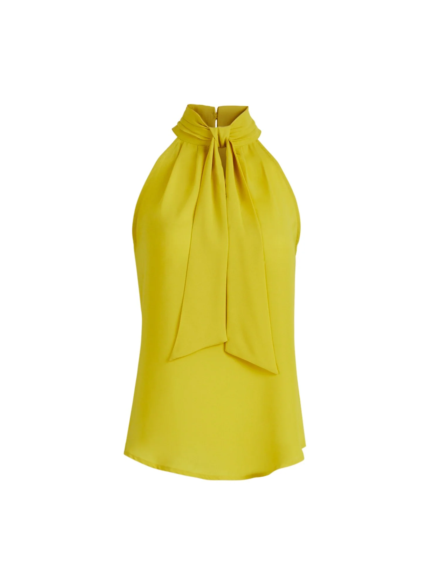 Bow-Accent Halter Blouse - 7th Avenue - Image 5