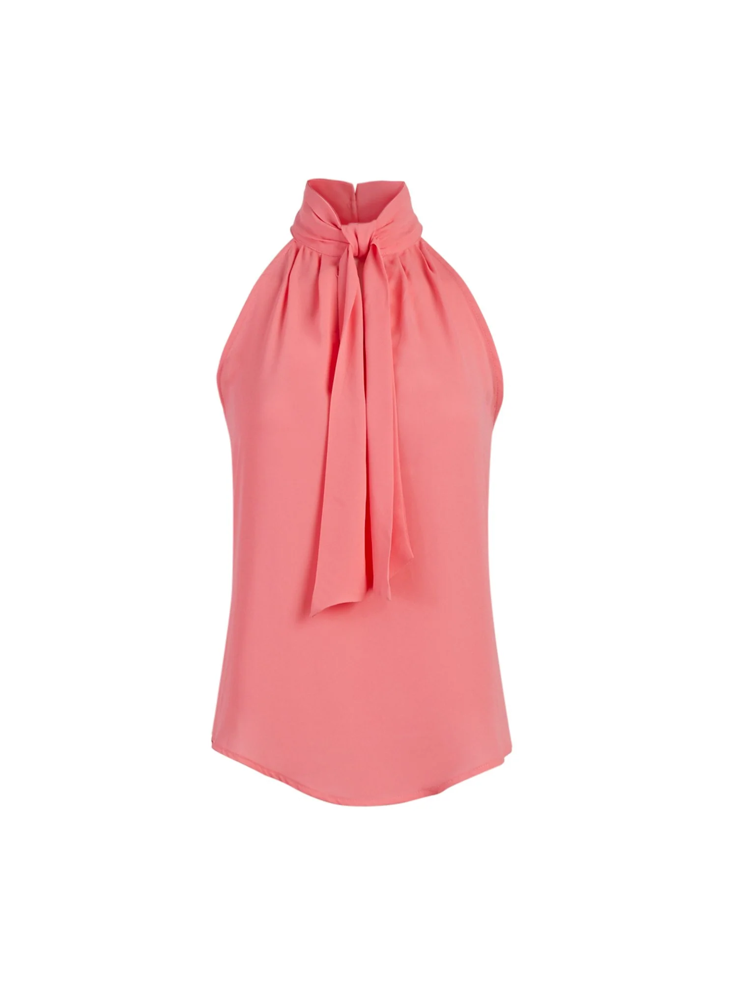 Bow-Accent Halter Blouse - 7th Avenue - Image 8