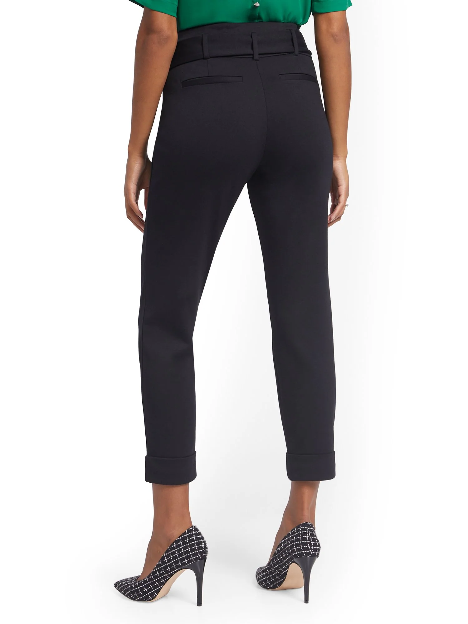 Bow-Accent Pull-On Ankle Pant - Superflex - Image 3