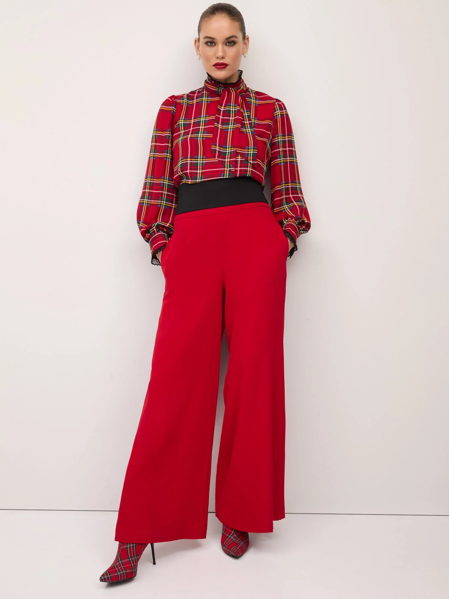 Bow-Back Wide-Leg Pant - Image 2