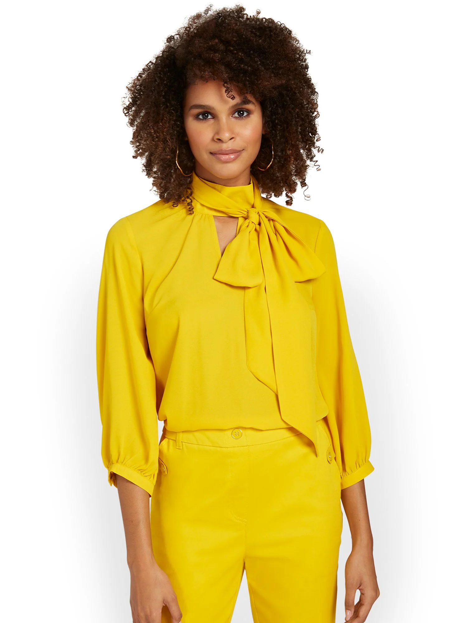 Bow-Neck Blouse - Image 5