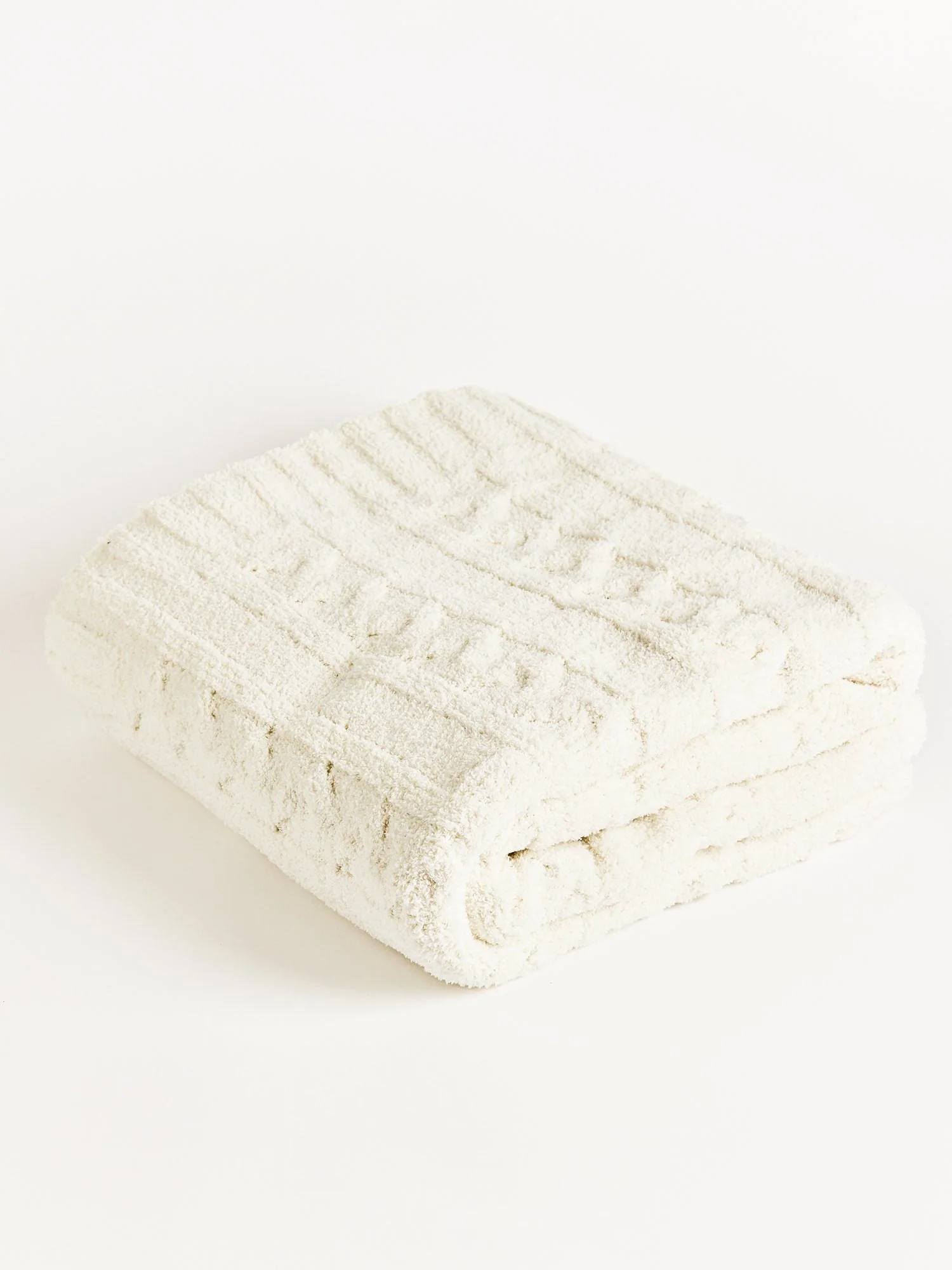 Braided Cable Knit Throw Blanket - Comfy Luxe