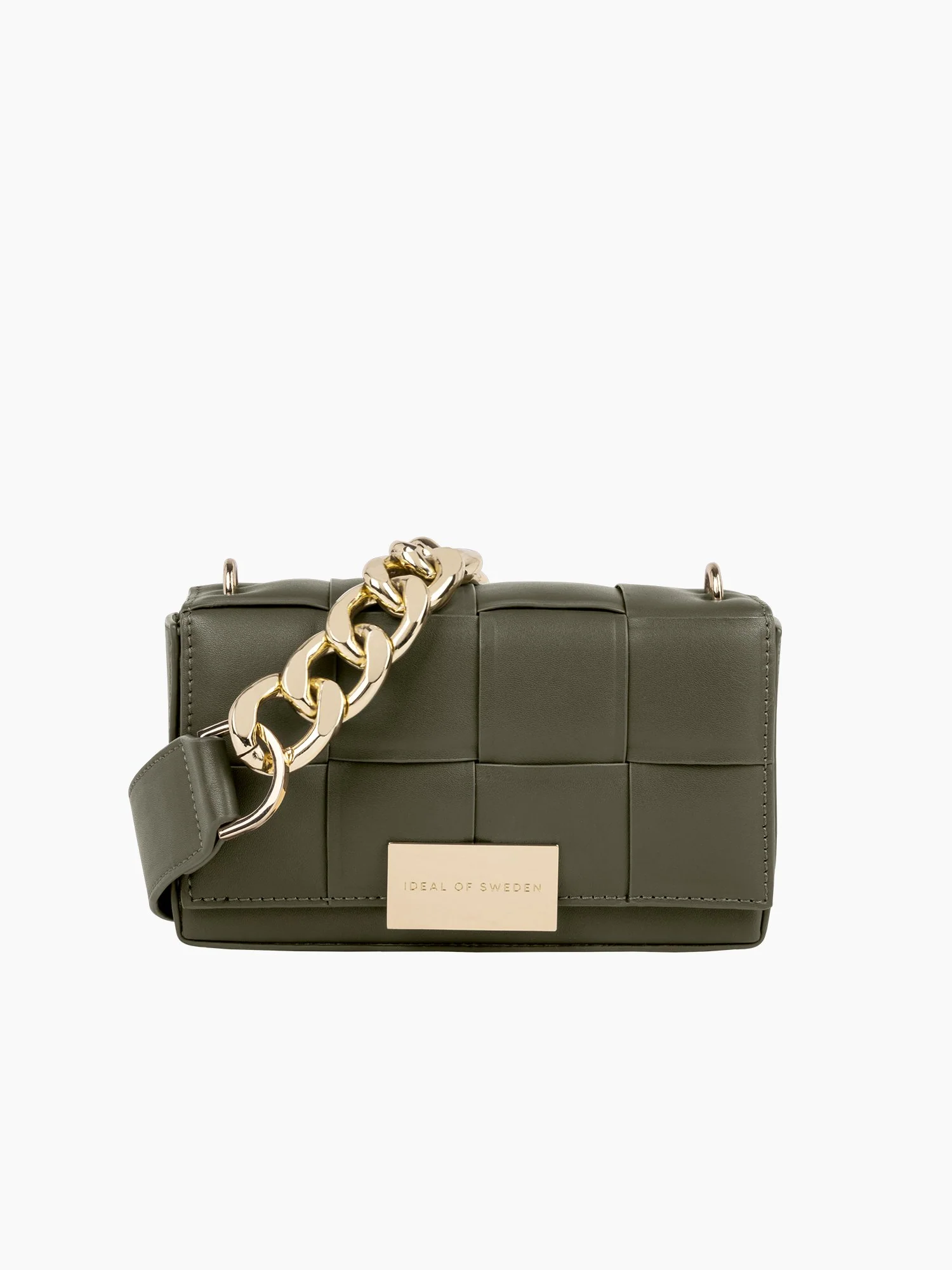 Ideal Of Sweden Braided Crossbody Bag, Olive - Brands We Love