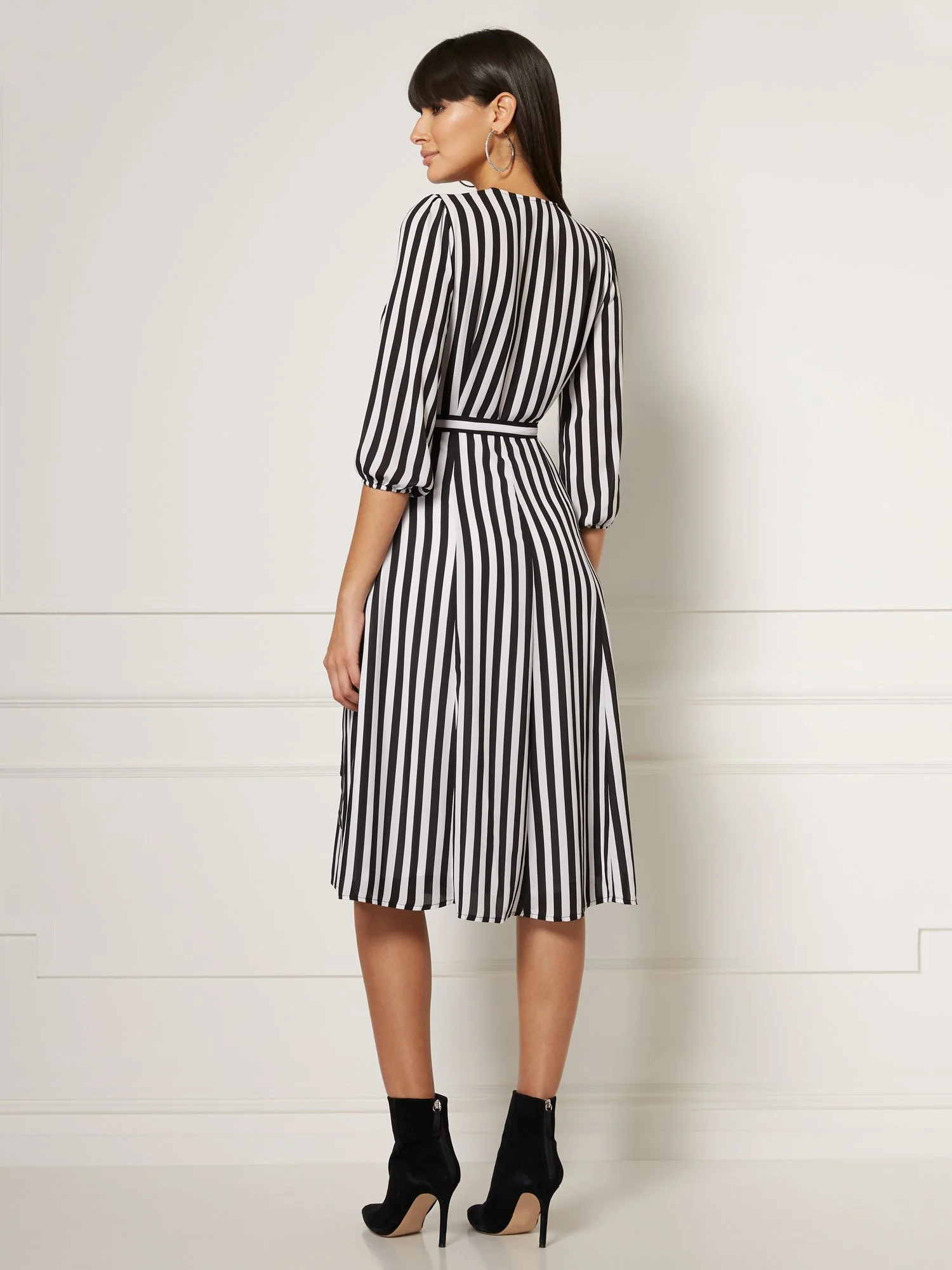 Brenda Stripe Wrap Dress - Eva Mendes Collection - Image 3