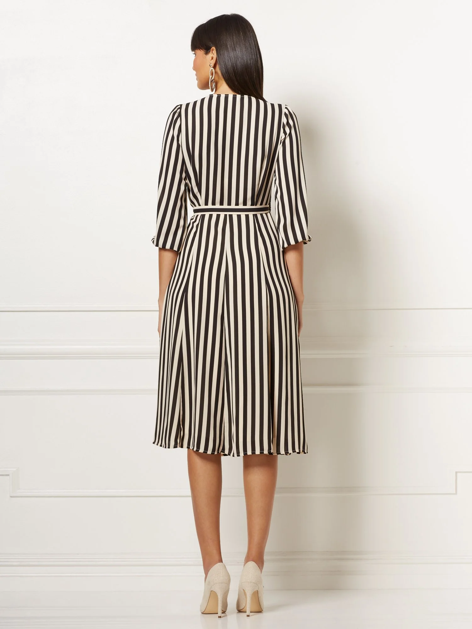 Brenda Stripe Wrap Dress - Eva Mendes Collection - Image 8