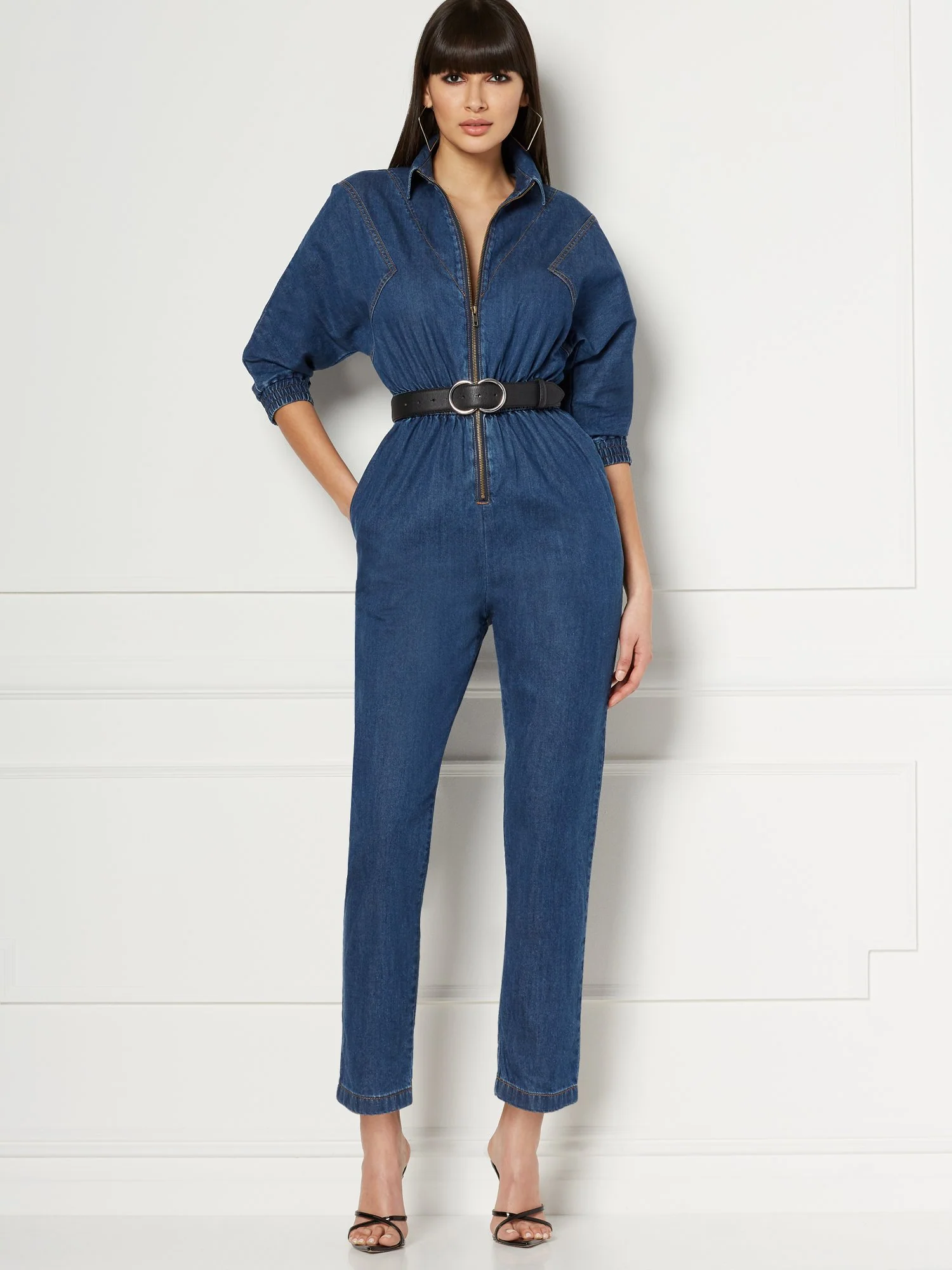 Brooklyn Denim Jumpsuit - Eva Mendes Collection