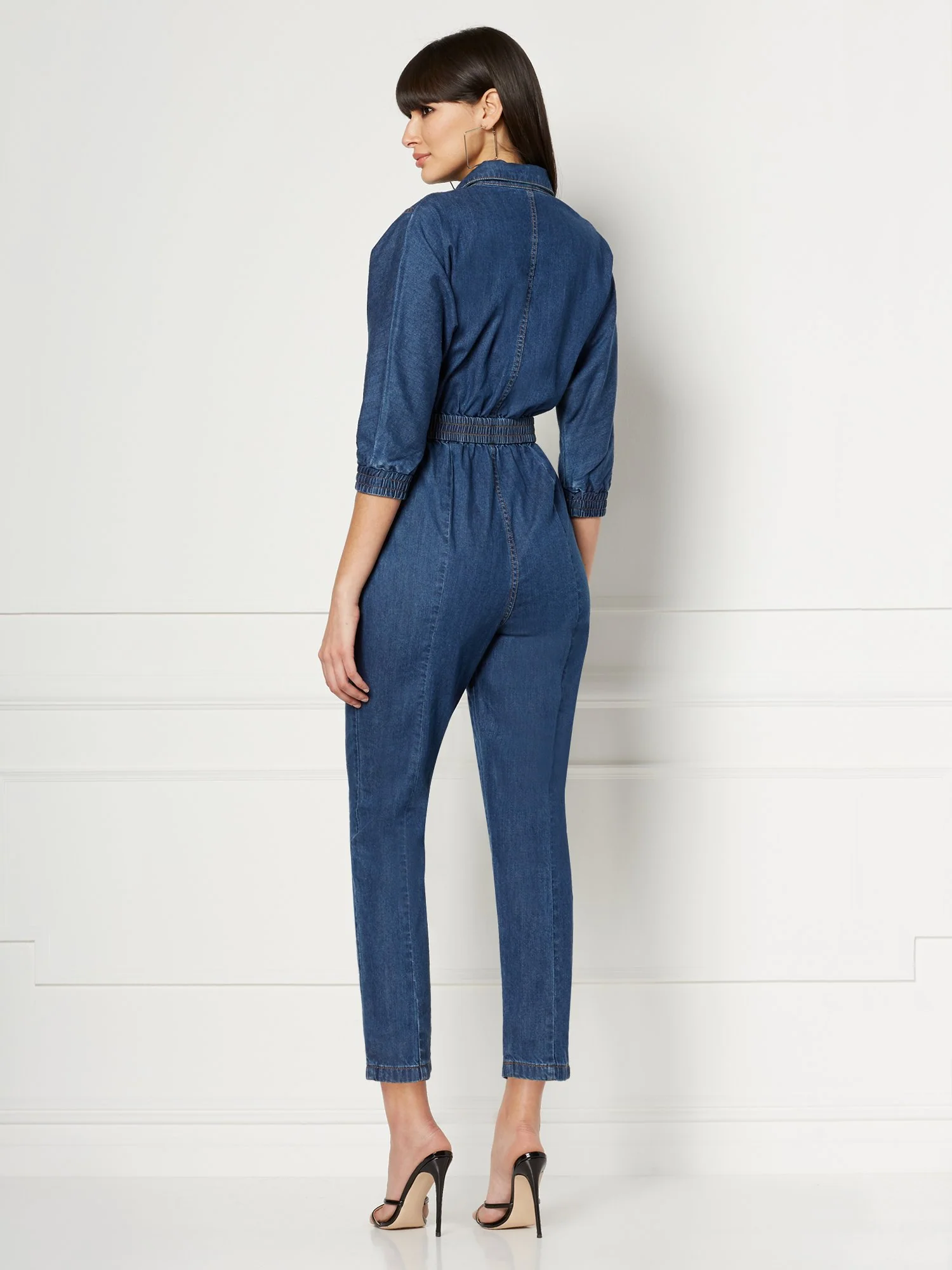 Brooklyn Denim Jumpsuit - Eva Mendes Collection - Image 3