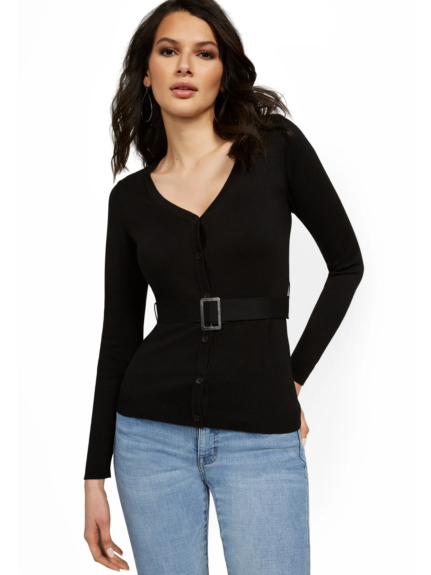 Buckle-Front Cardigan - Image 2