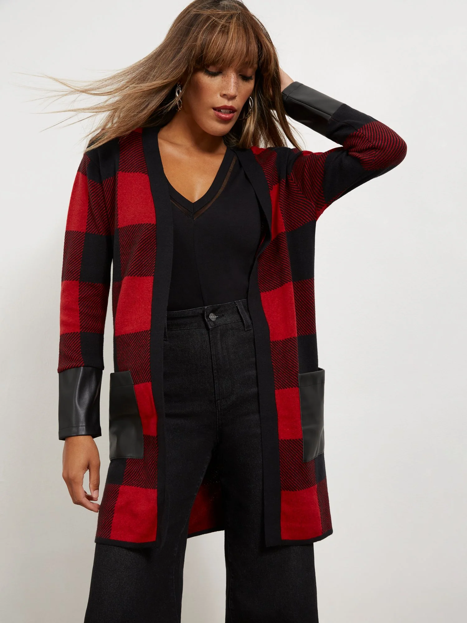 Buffalo Plaid Cardigan - Image 2