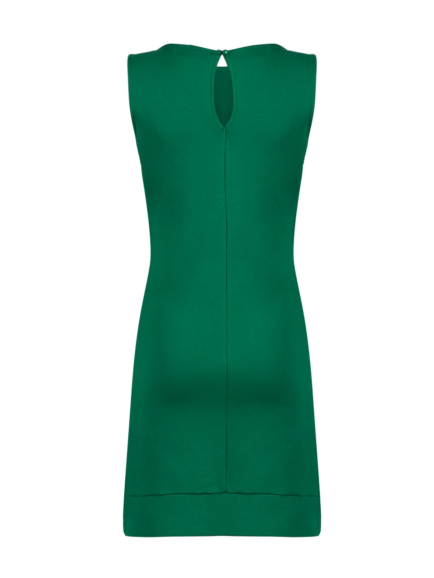 Button-Accent Cotton Shift Dress - Image 10