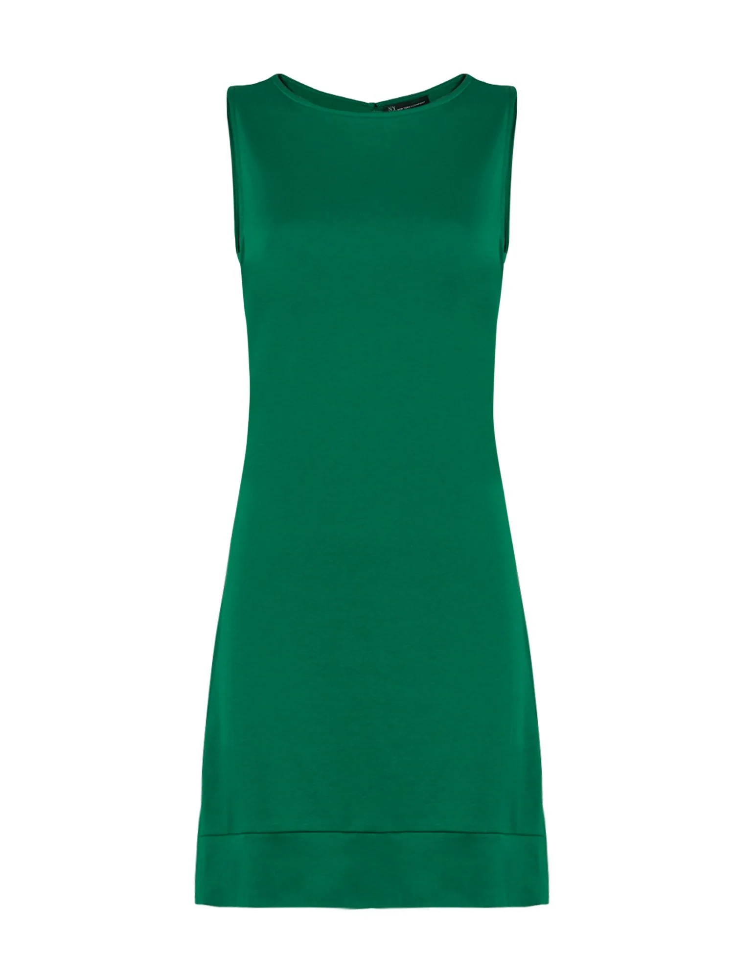 Button-Accent Cotton Shift Dress - Image 11