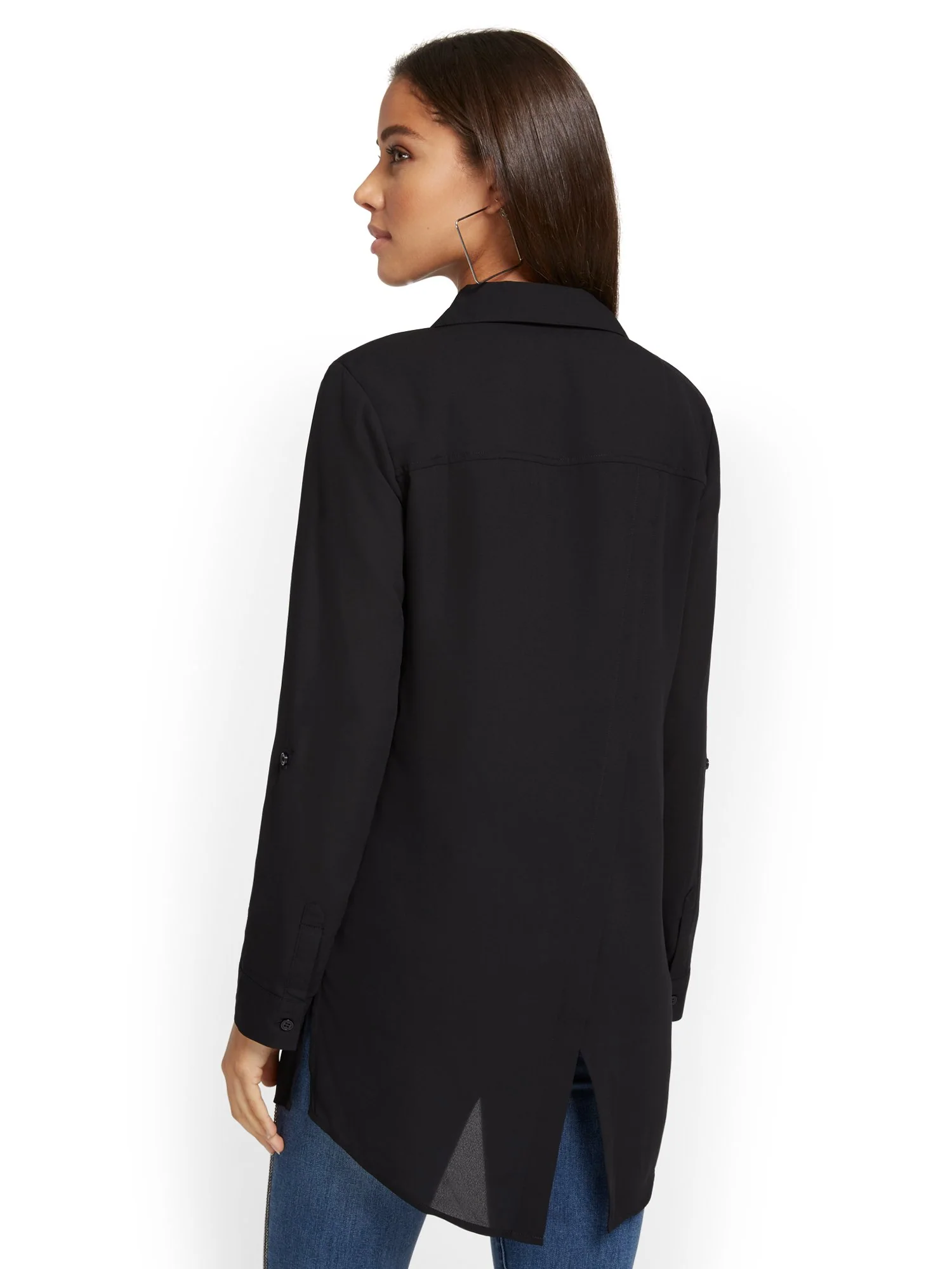 Button-Down Tunic Top - Image 3
