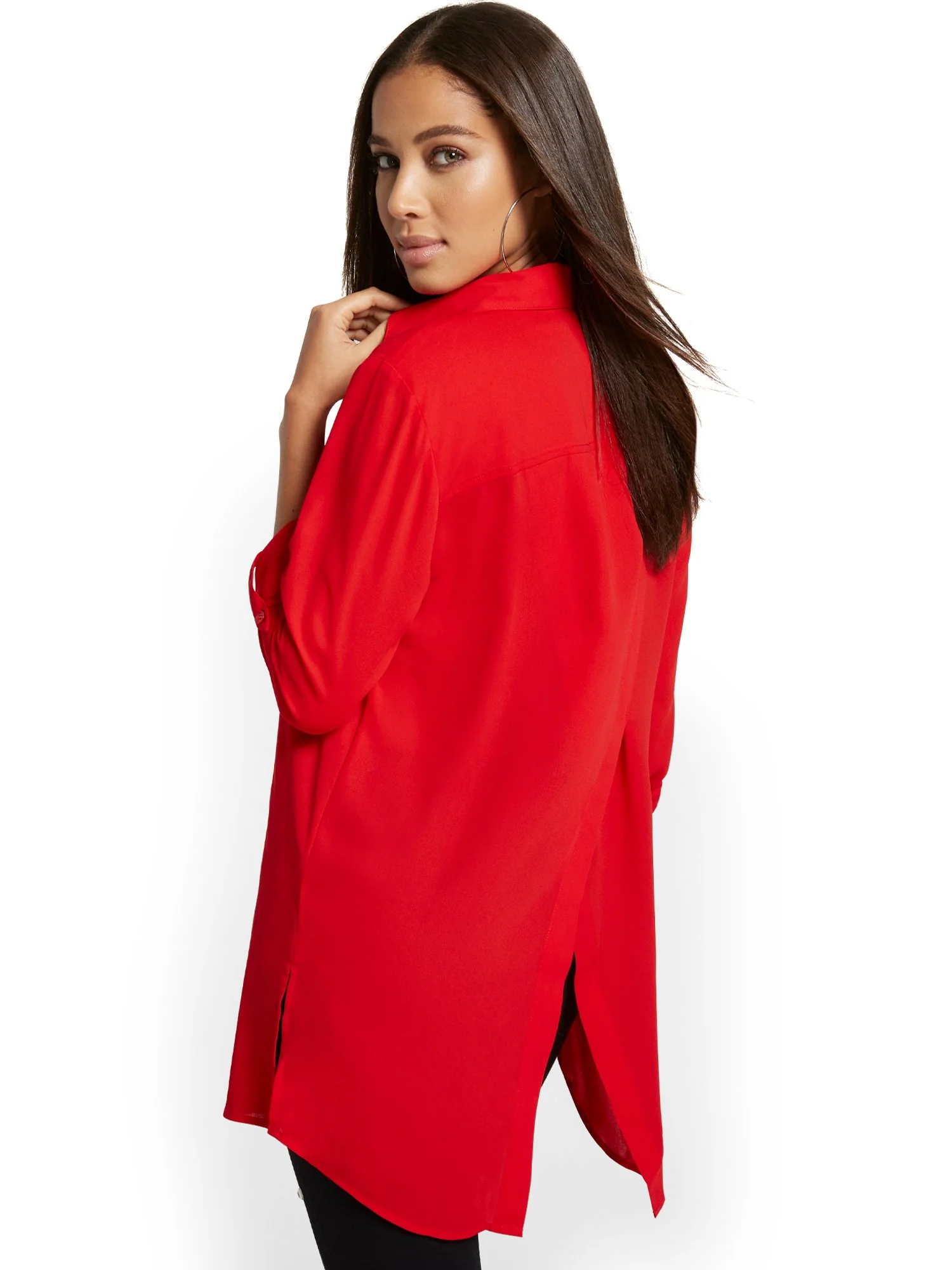 Button-Down Tunic Top - Image 7