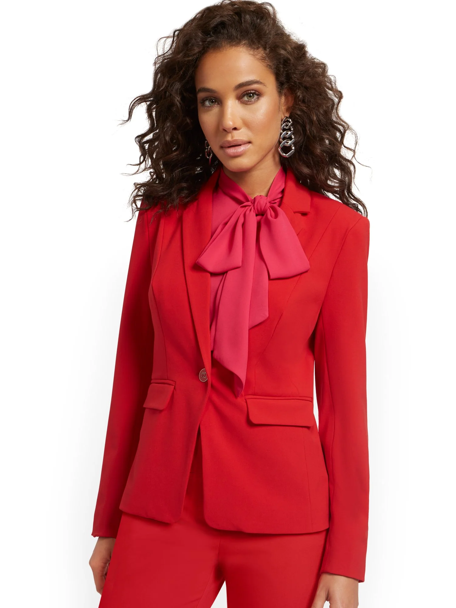 Button-Front Blazer - Image 5