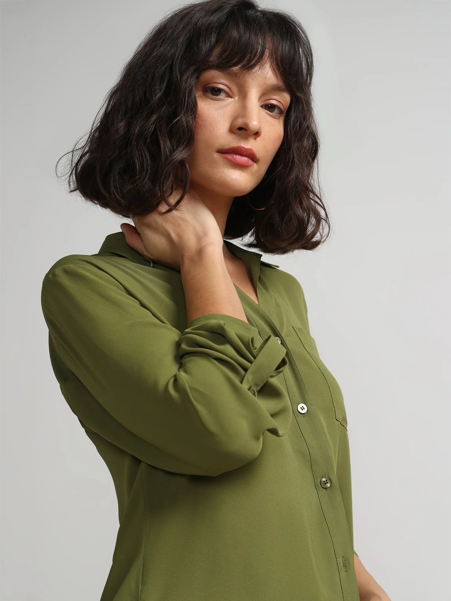 Button-Front Blouse - Image 12