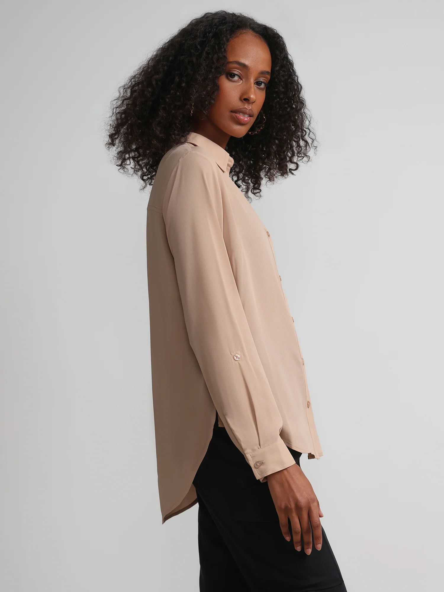 Button-Front Blouse - Image 24