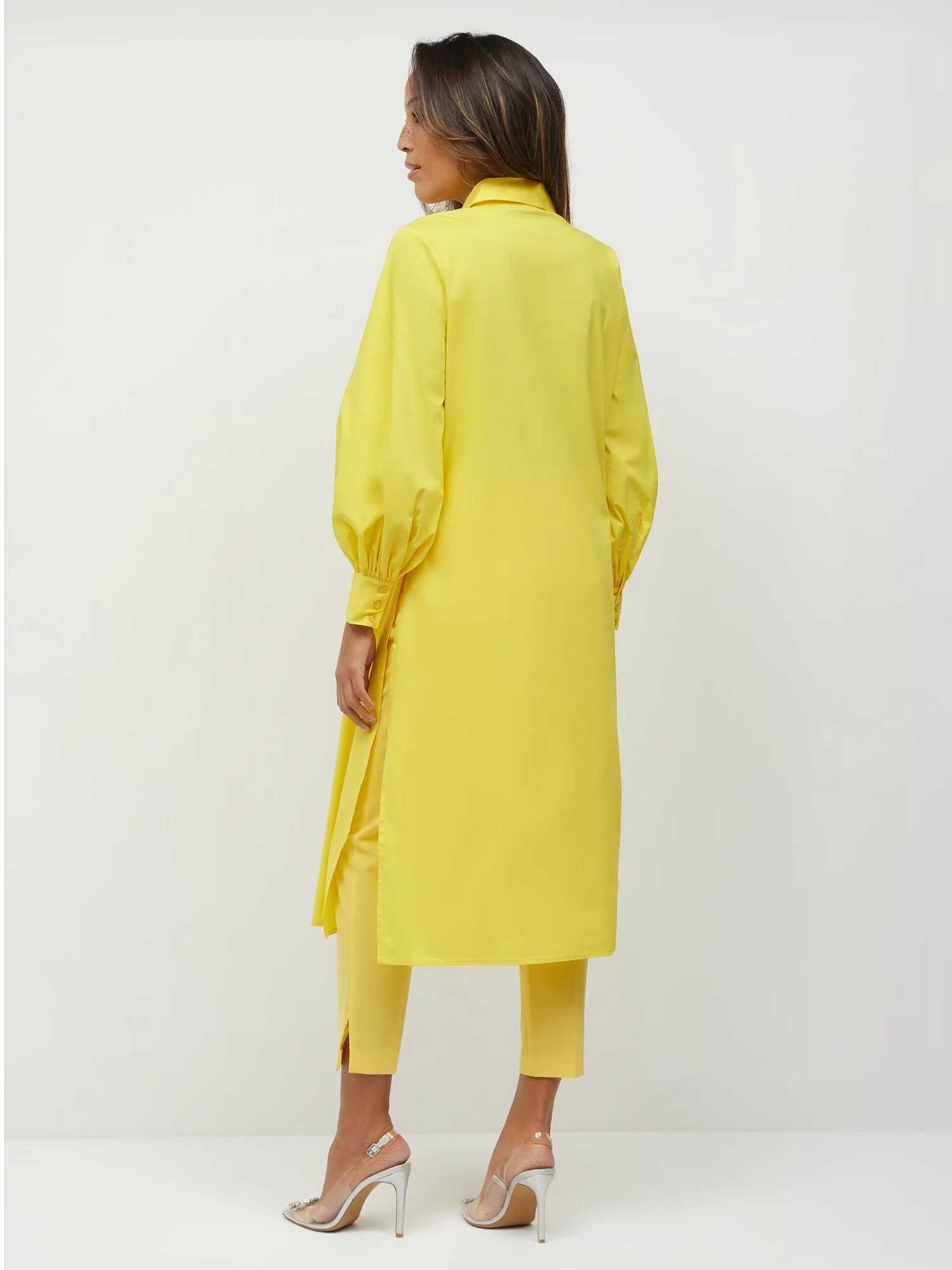 Button-Front Poplin Maxi Top - Image 2
