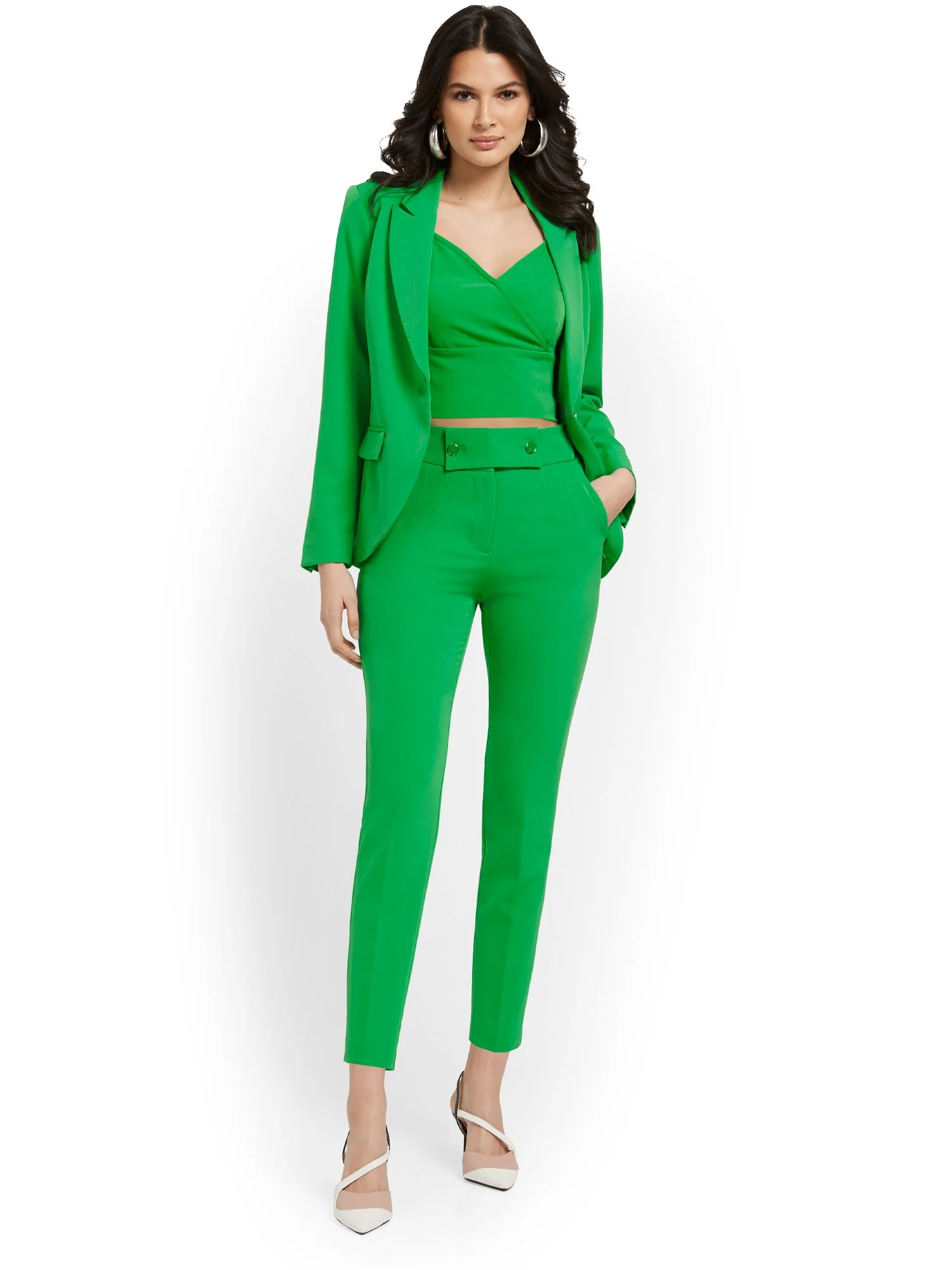 Button-Waist Ankle Pant - Image 5