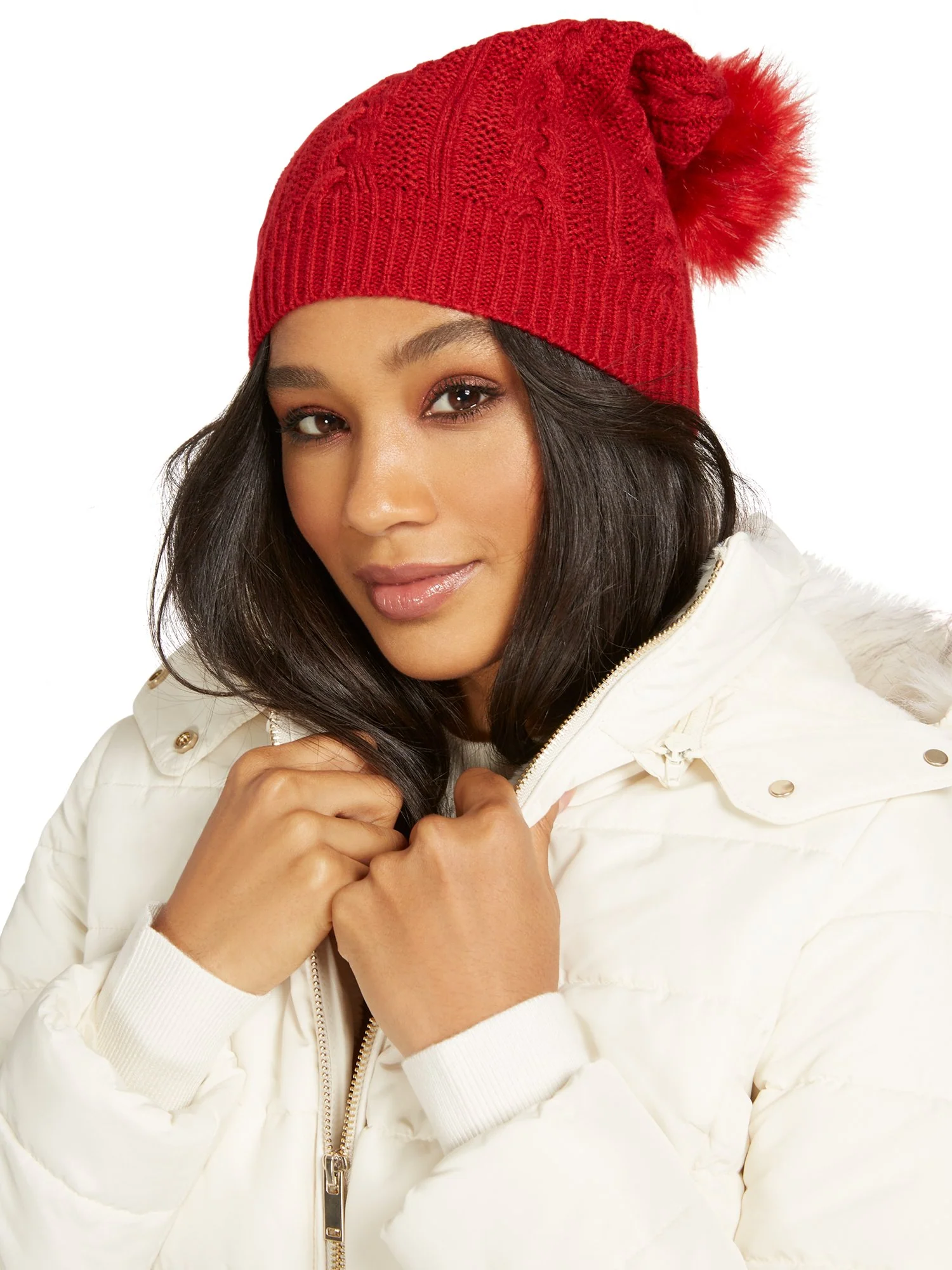 Cable-Knit Pom-Pom Hat - Image 12