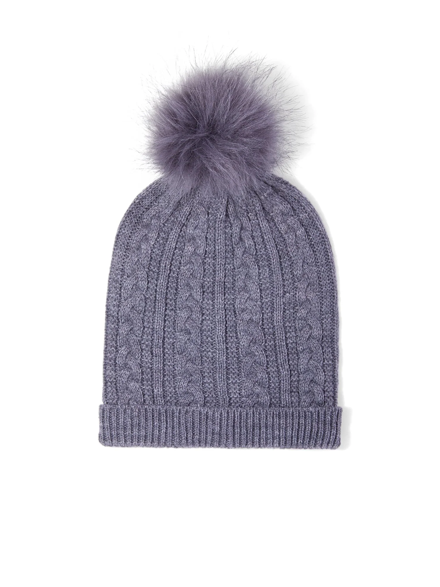 Cable-Knit Pom-Pom Hat - Image 4