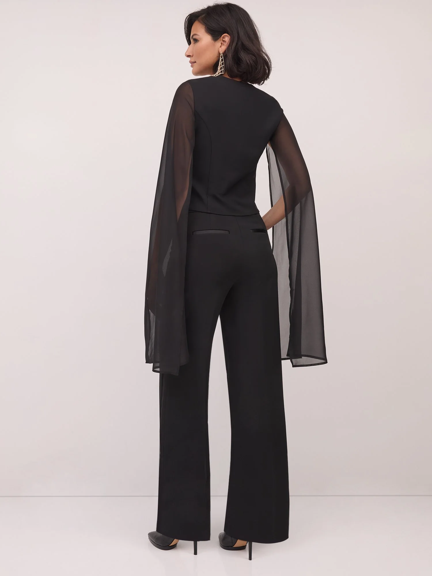 Cape-Sleeve Blouse - Image 3