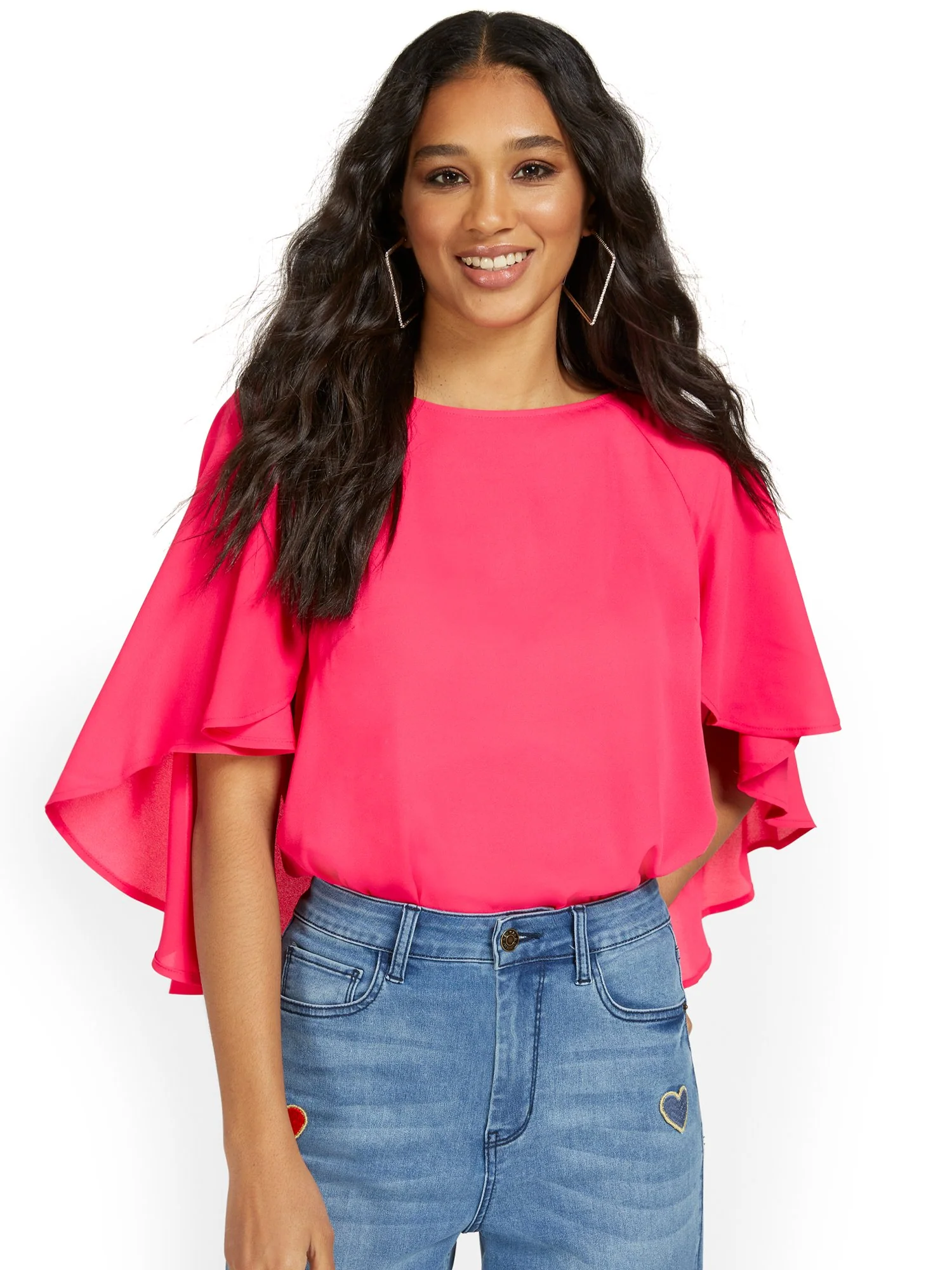 Cape-Sleeve Top - Image 2