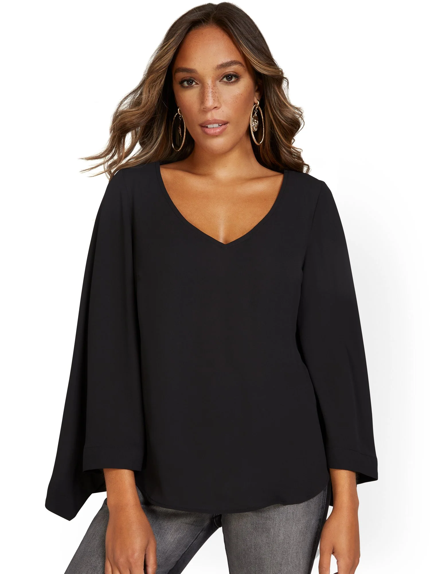 Chain-Detail Kimono Blouse - Image 5