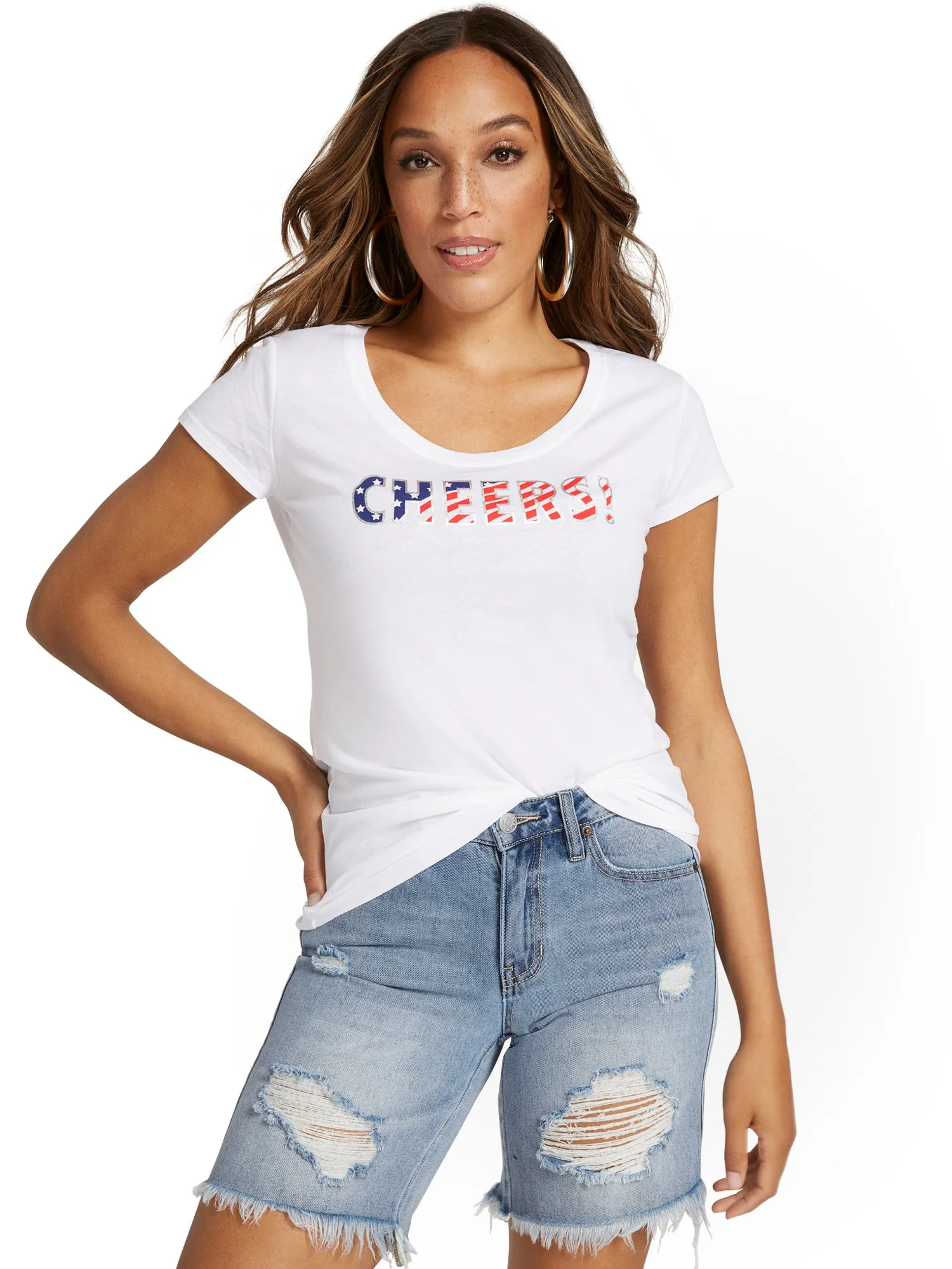 Cheers Flag Graphic Tee - Image 2