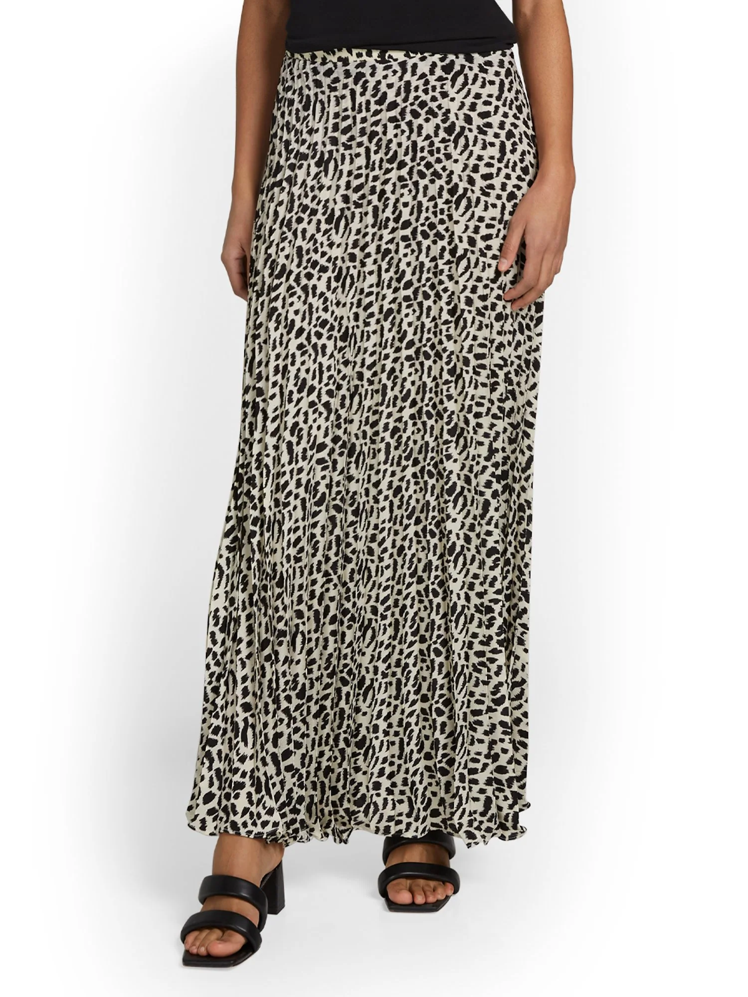 Luxy USA Cheetah-Print Pleated Maxi Skirt - Brands We Love - Image 2