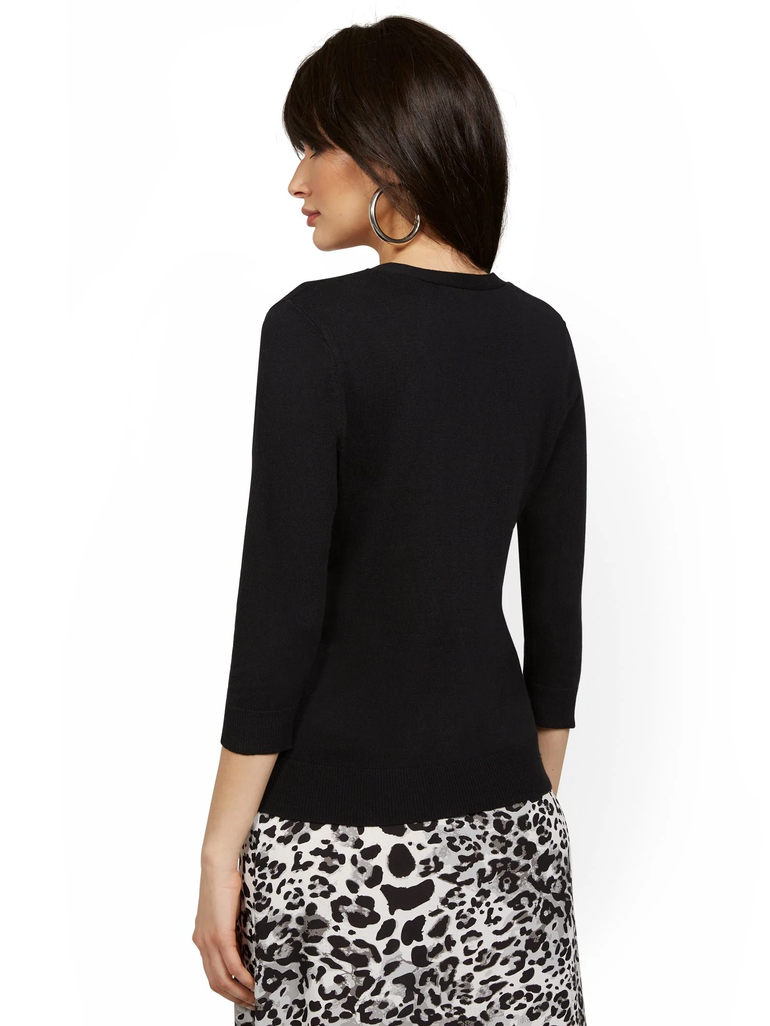Chelsea V-Neck Cardigan - 7th Avenue - Image 3