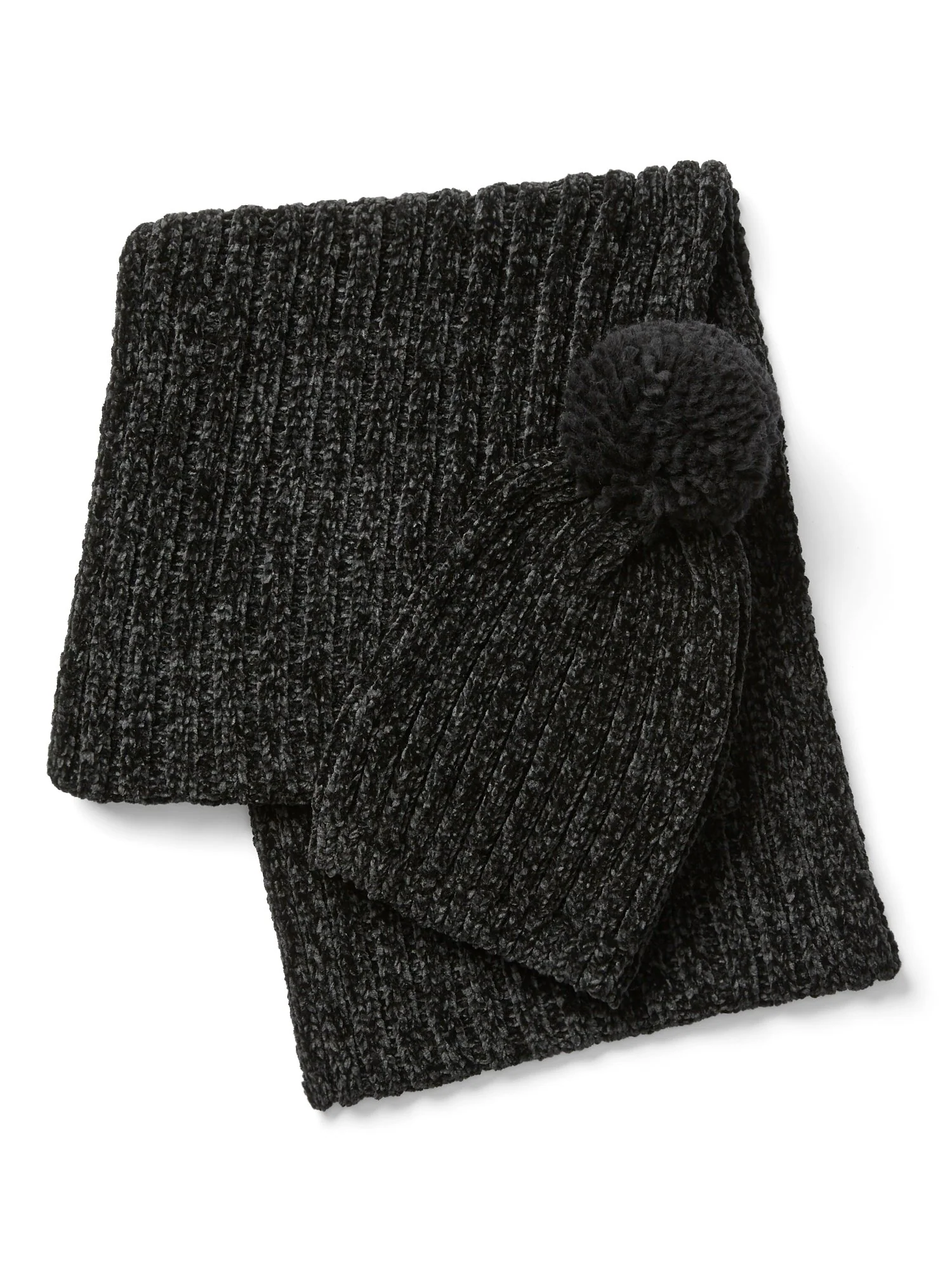 Chenille Pom-Pom Hat - Image 2