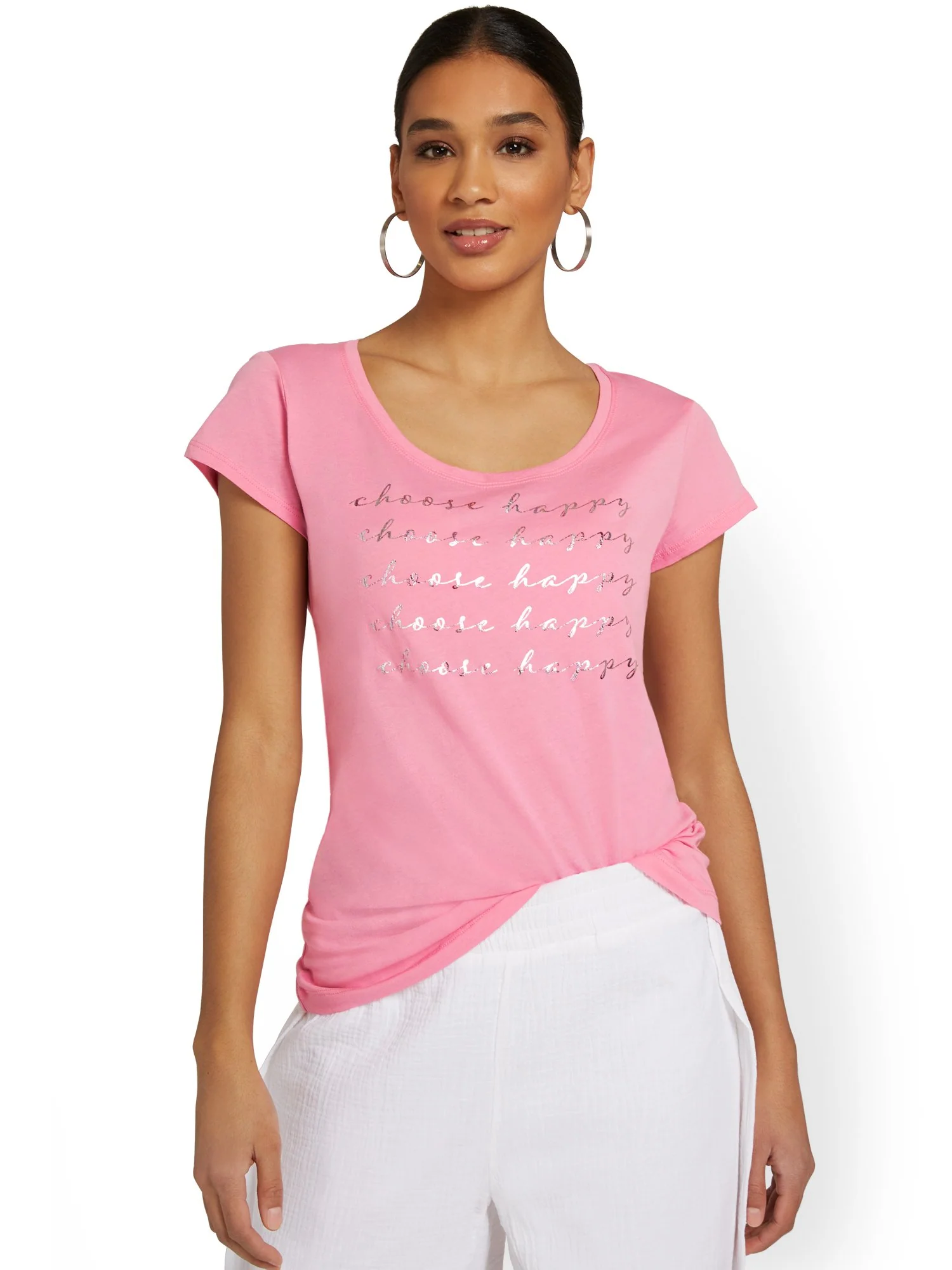 Choose Happy Graphic Tee - Image 2