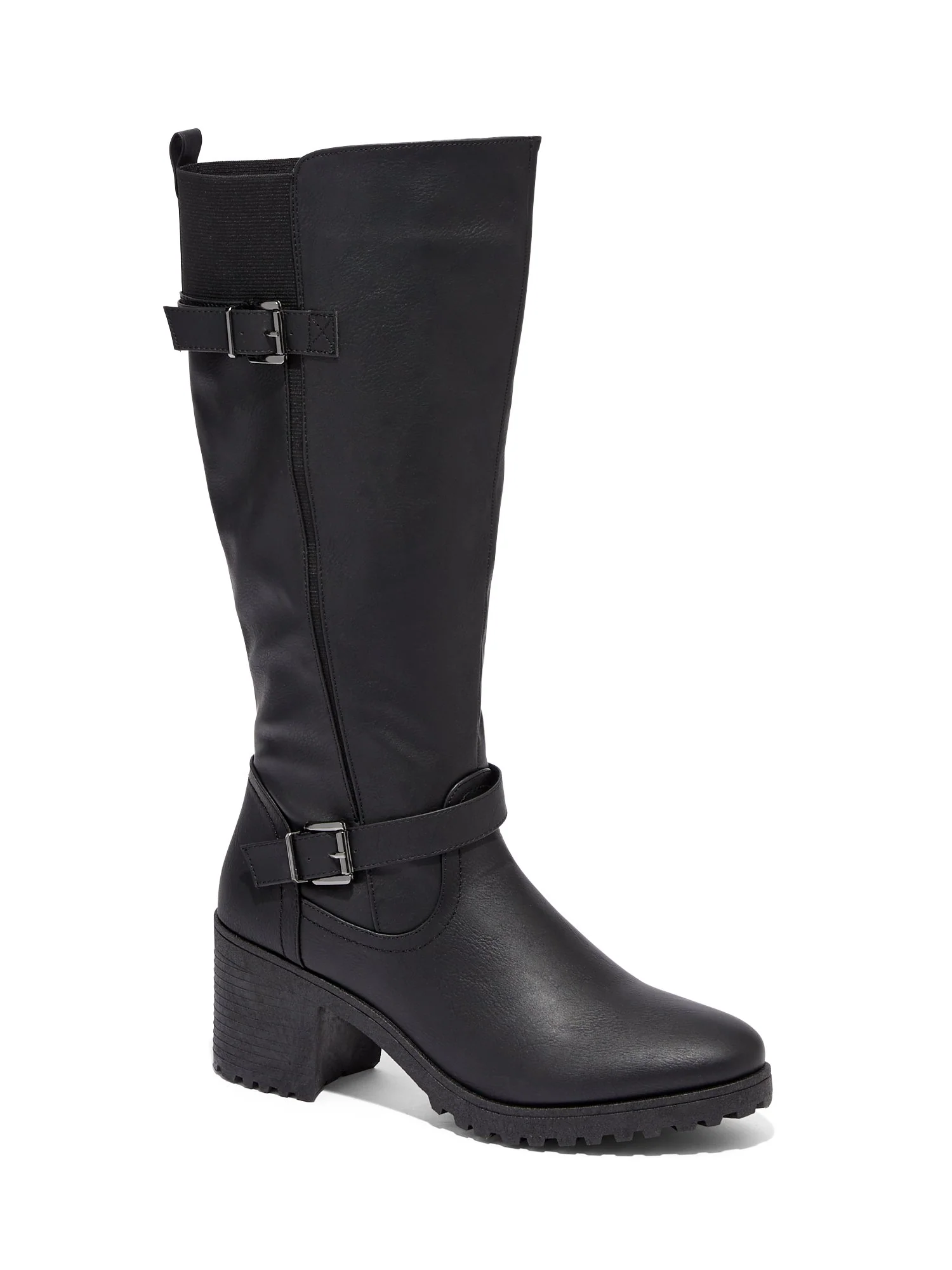 Chunky-Heel Riding Boot
