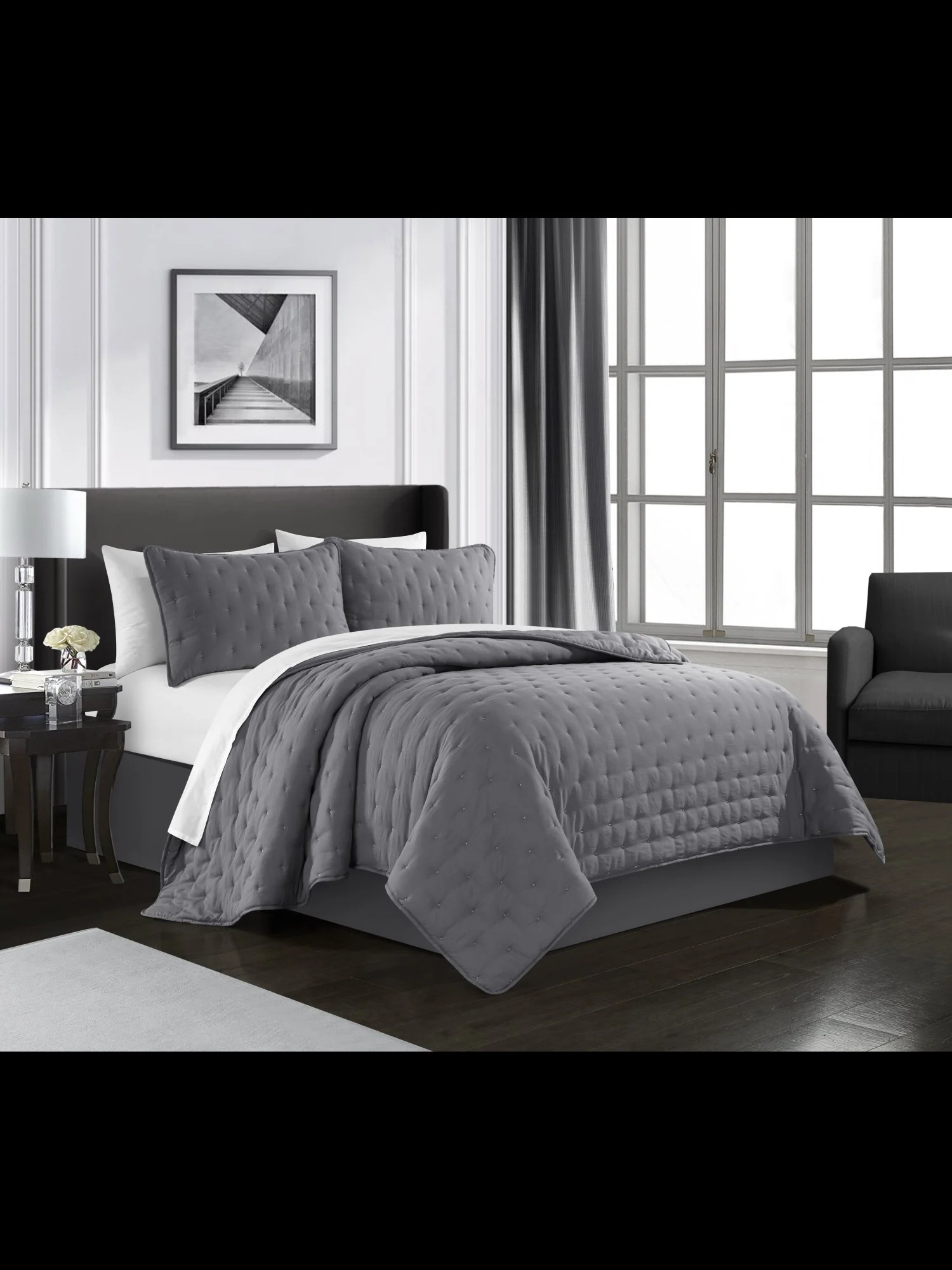 Chyle King-Size 3-Piece Quilt Set - NY&C x Chic Home - Image 9