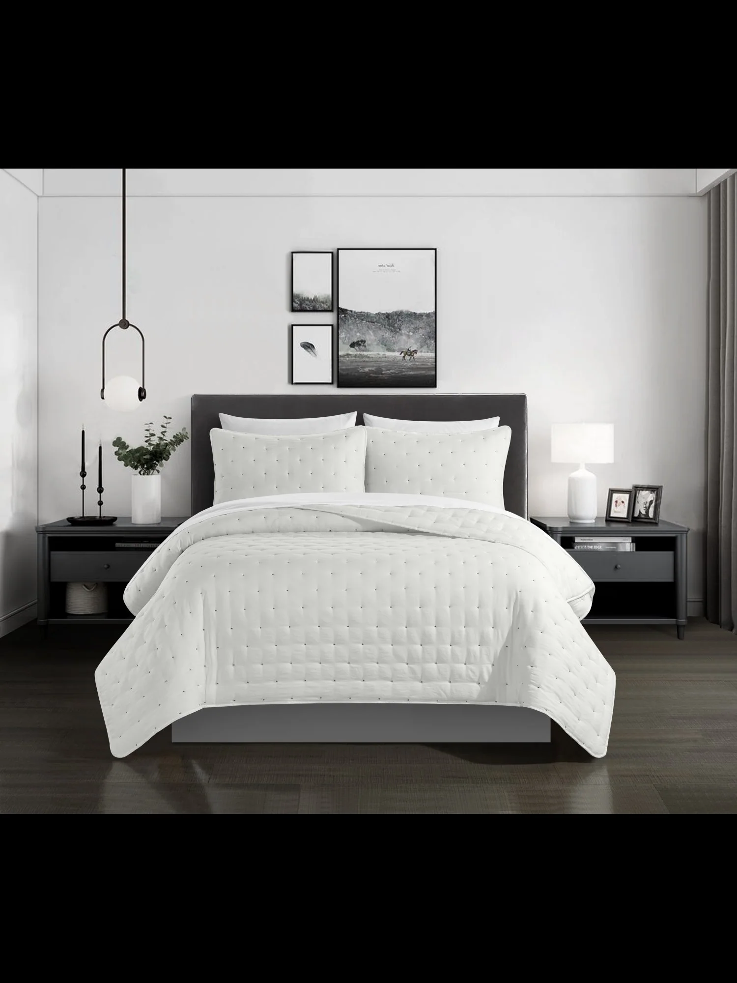 Chyle Queen-Size 3-Piece Quilt Set - NY&C x Chic Home